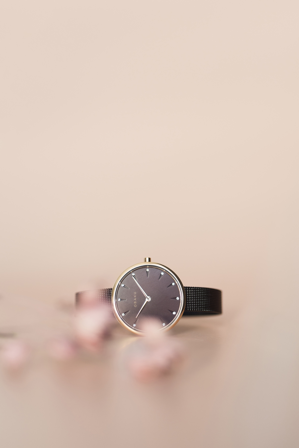 Obaku Denmark V233LXVNMN zegarek różowe złoto klasyczny Slim bransoleta - miniatura 8