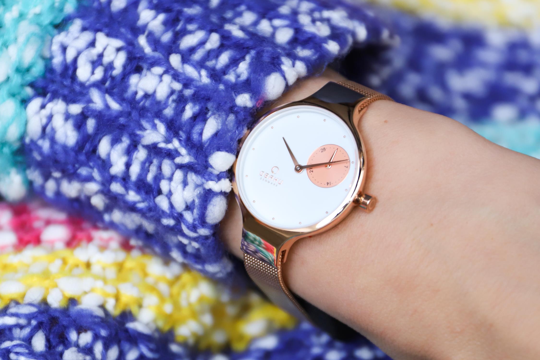 Obaku Denmark V201LDVWMV Slim ENG - ROSE zegarek damski fashion/modowy mineralne - miniatura 7