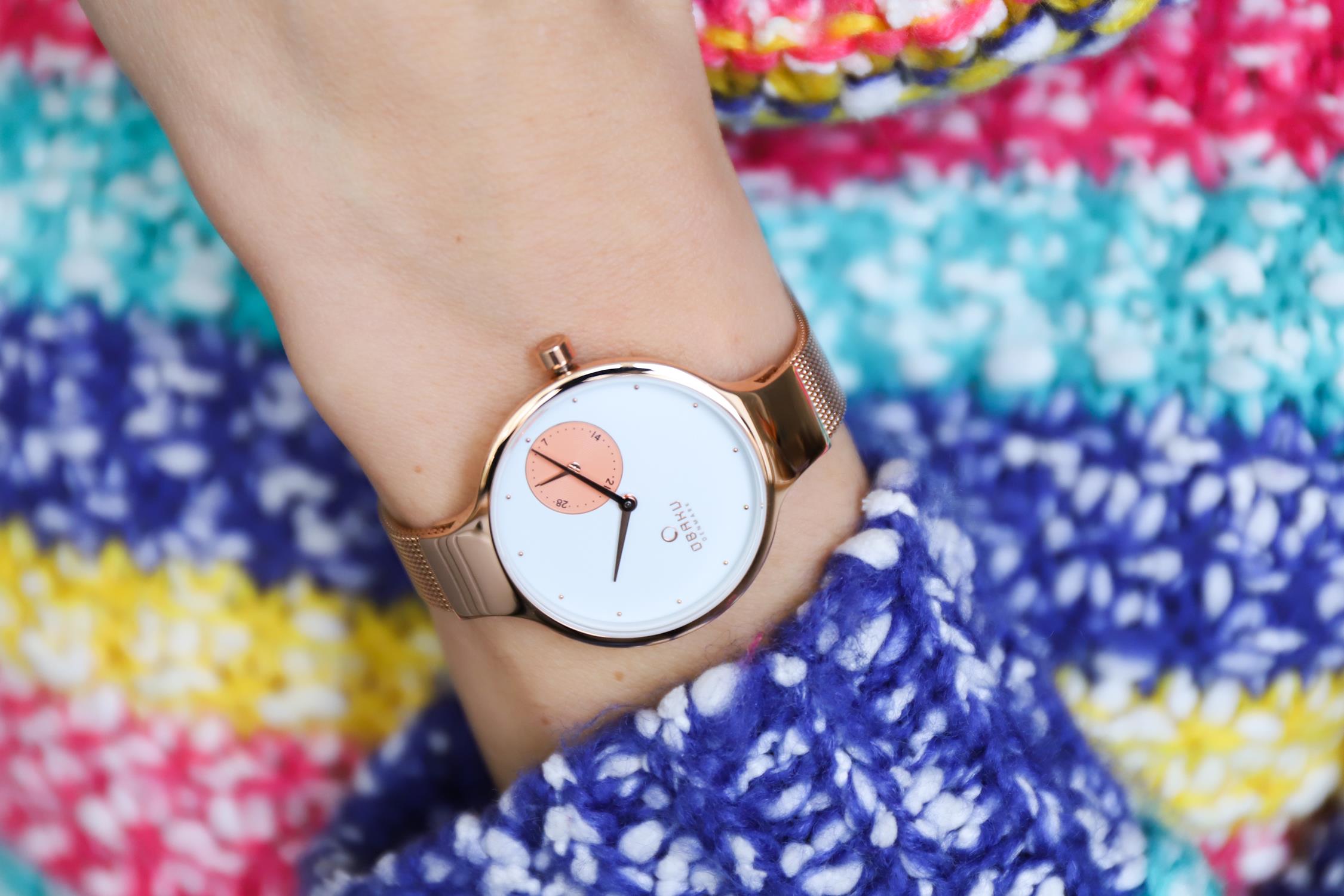 Obaku Denmark V201LDVWMV zegarek różowe złoto fashion/modowy Slim bransoleta - miniatura 6
