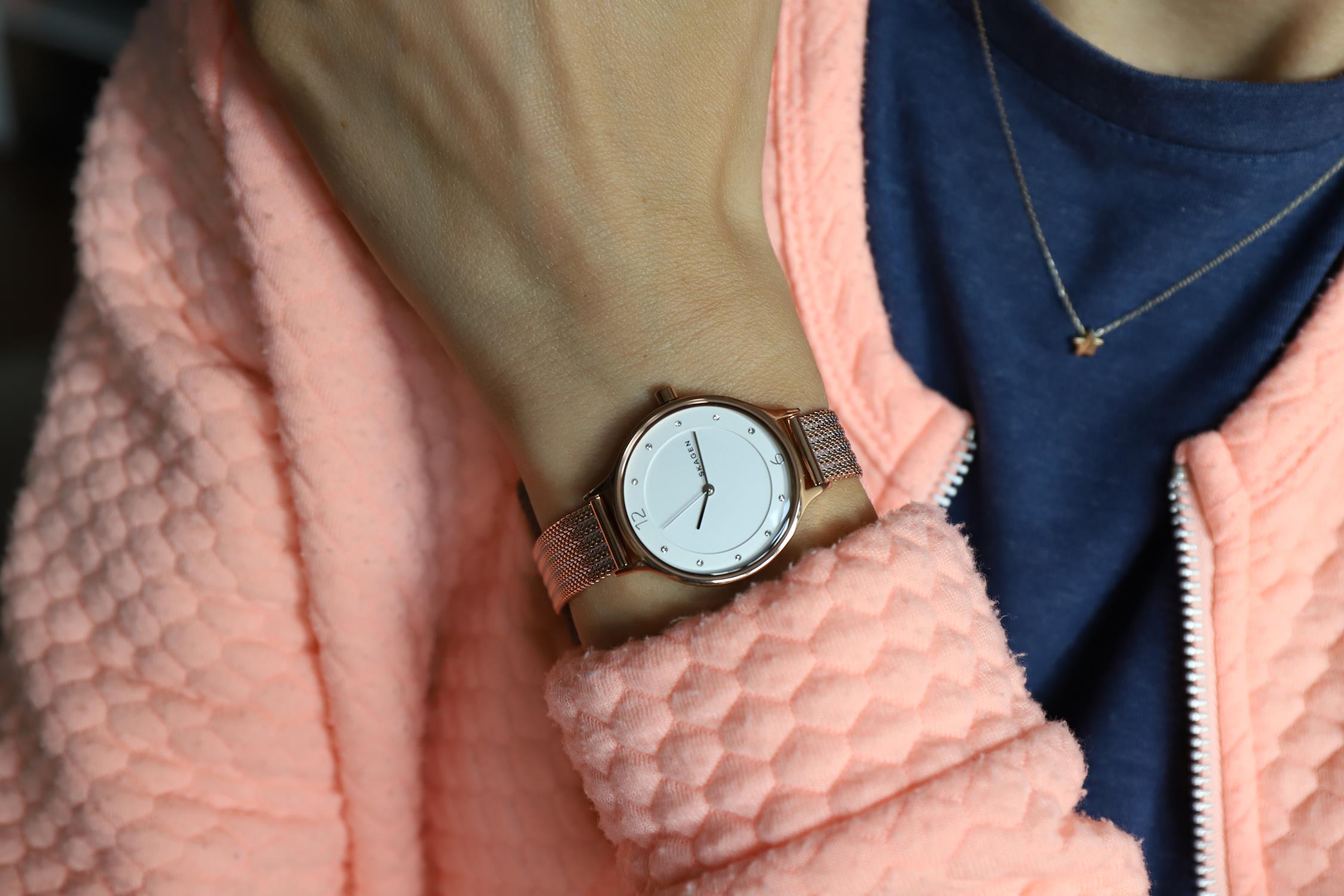 zegarek Skagen SKW2665 różowe złoto Freja - miniatura 7