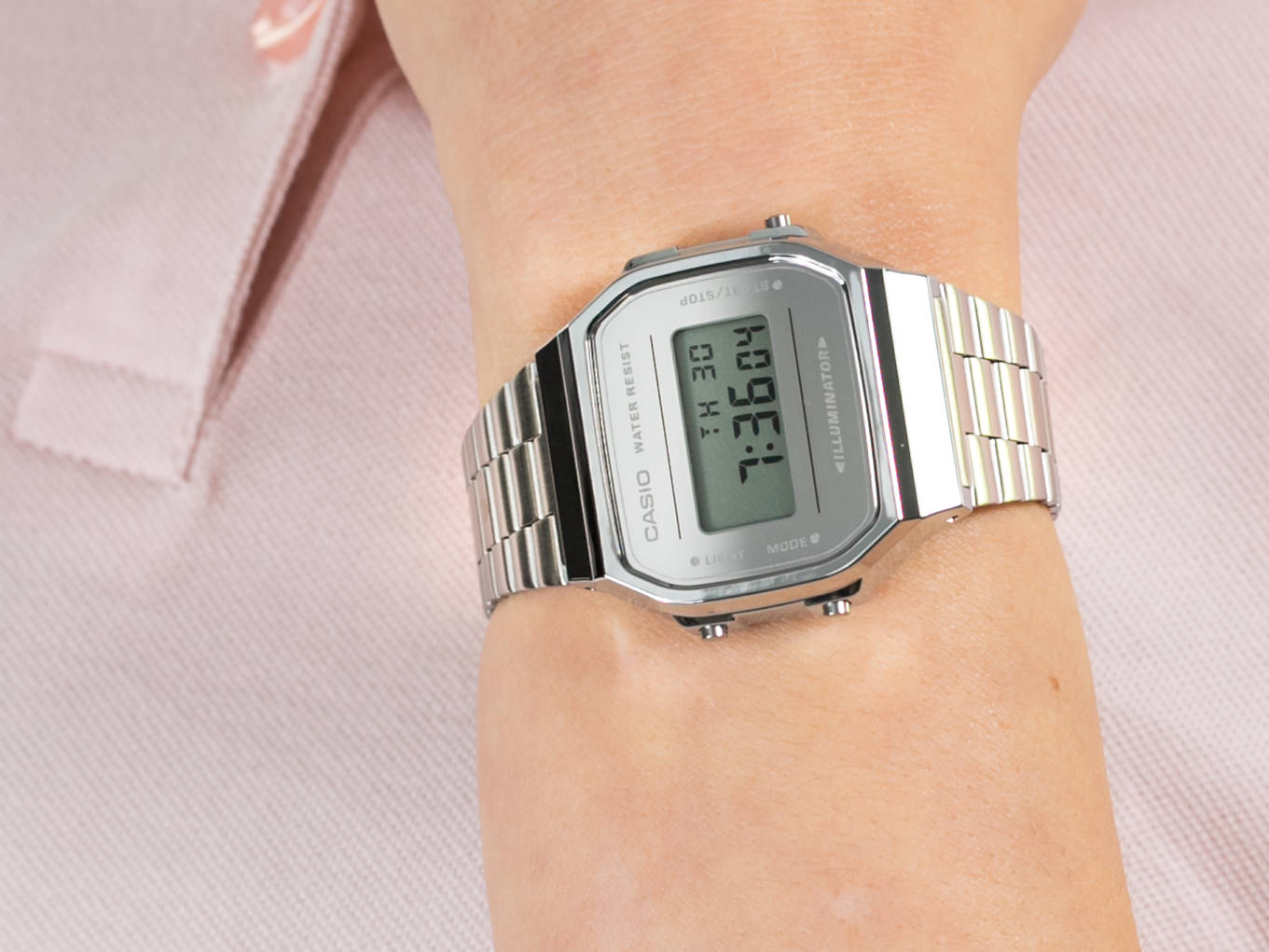 Casio Vintage A168WEM-7EF MIRROR FACE zegarek sportowy VINTAGE Maxi - miniatura 2