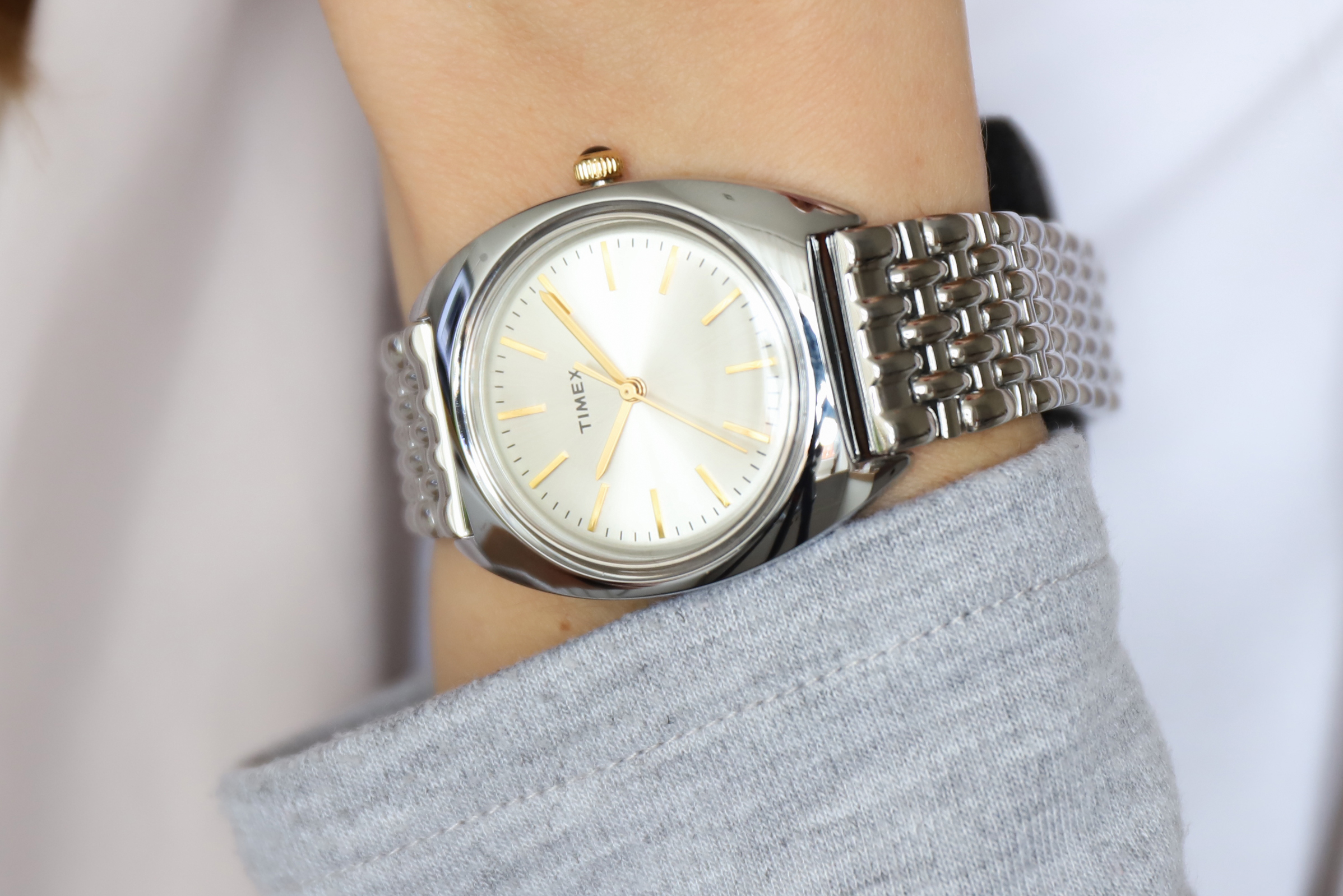 Timex TW2T90300 Milano klasyczny zegarek srebrny - miniatura 7
