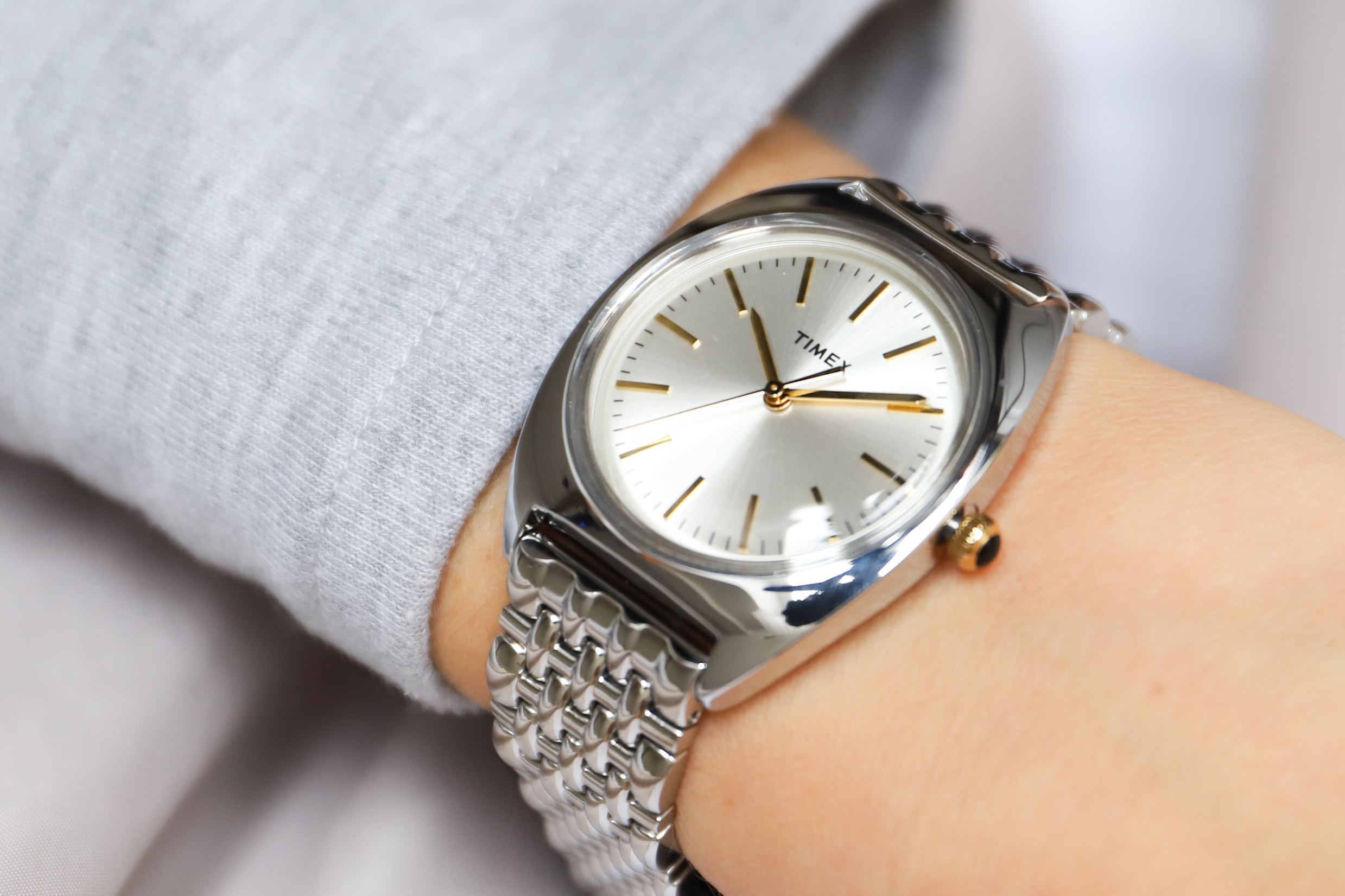 Timex TW2T90300 zegarek damski klasyczny Milano bransoleta - miniatura 8