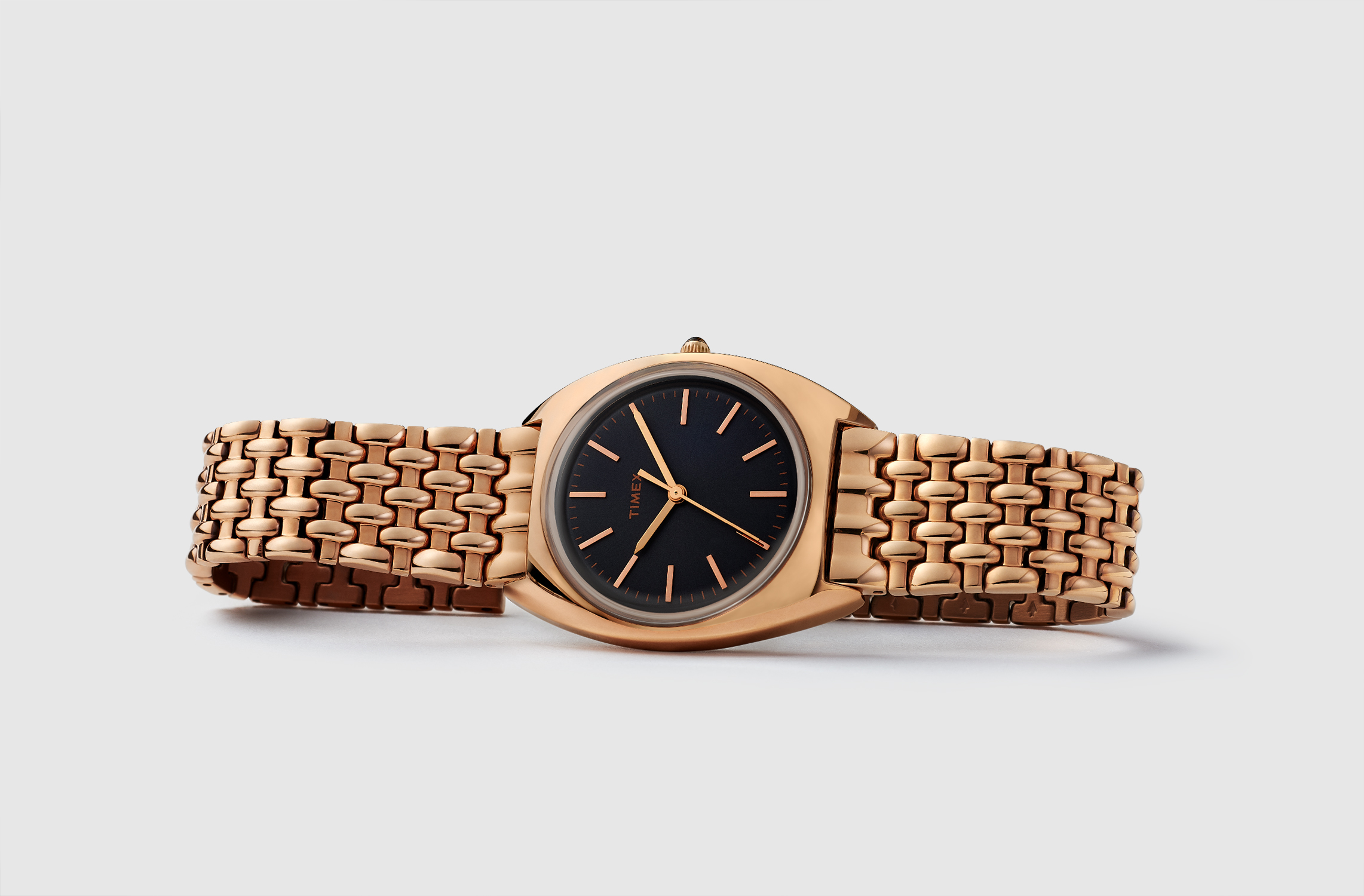 zegarek Timex TW2T90500 różowe złoto Milano - miniatura 5