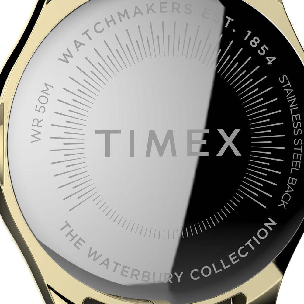 Timex TW2T87100 zegarek złoty klasyczny Waterbury bransoleta - miniatura 3