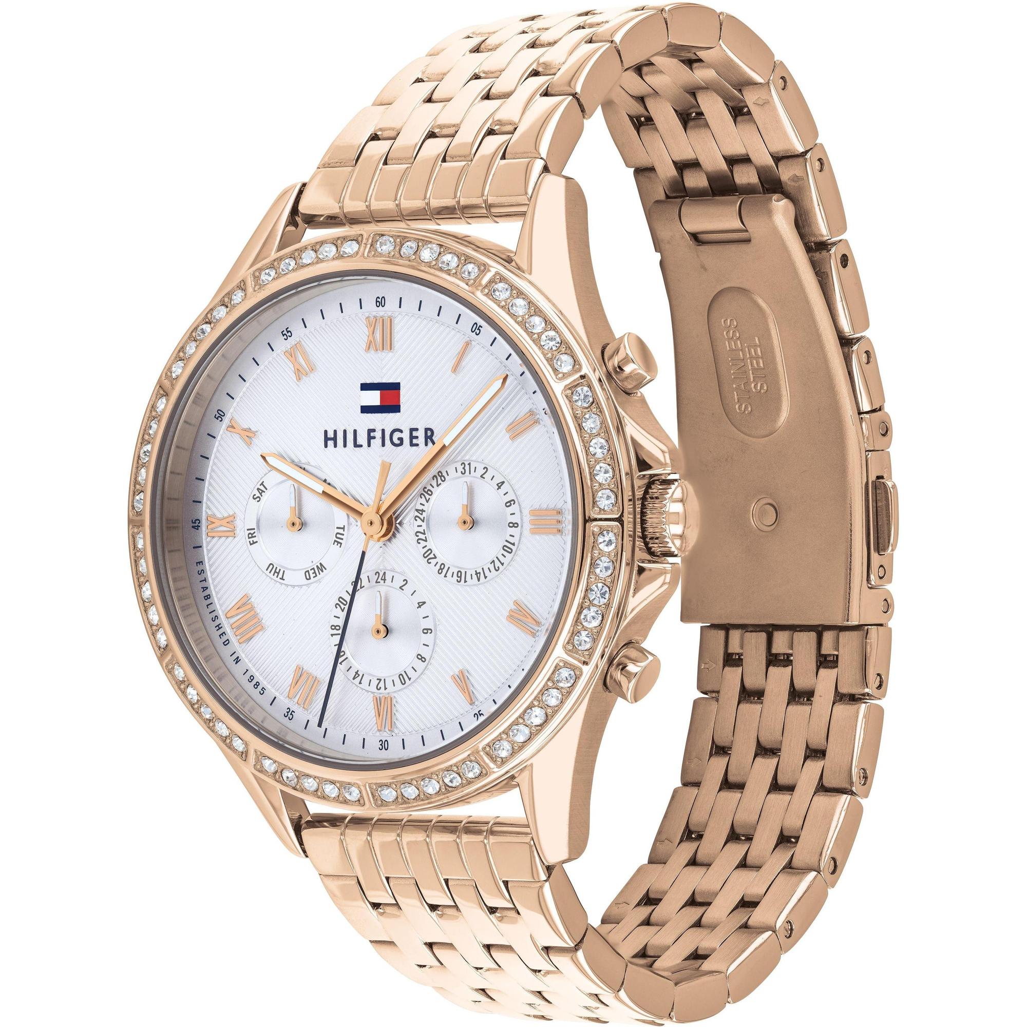 Tommy Hilfiger 1782143 zegarek różowe złoto klasyczny Damskie bransoleta - miniatura 3