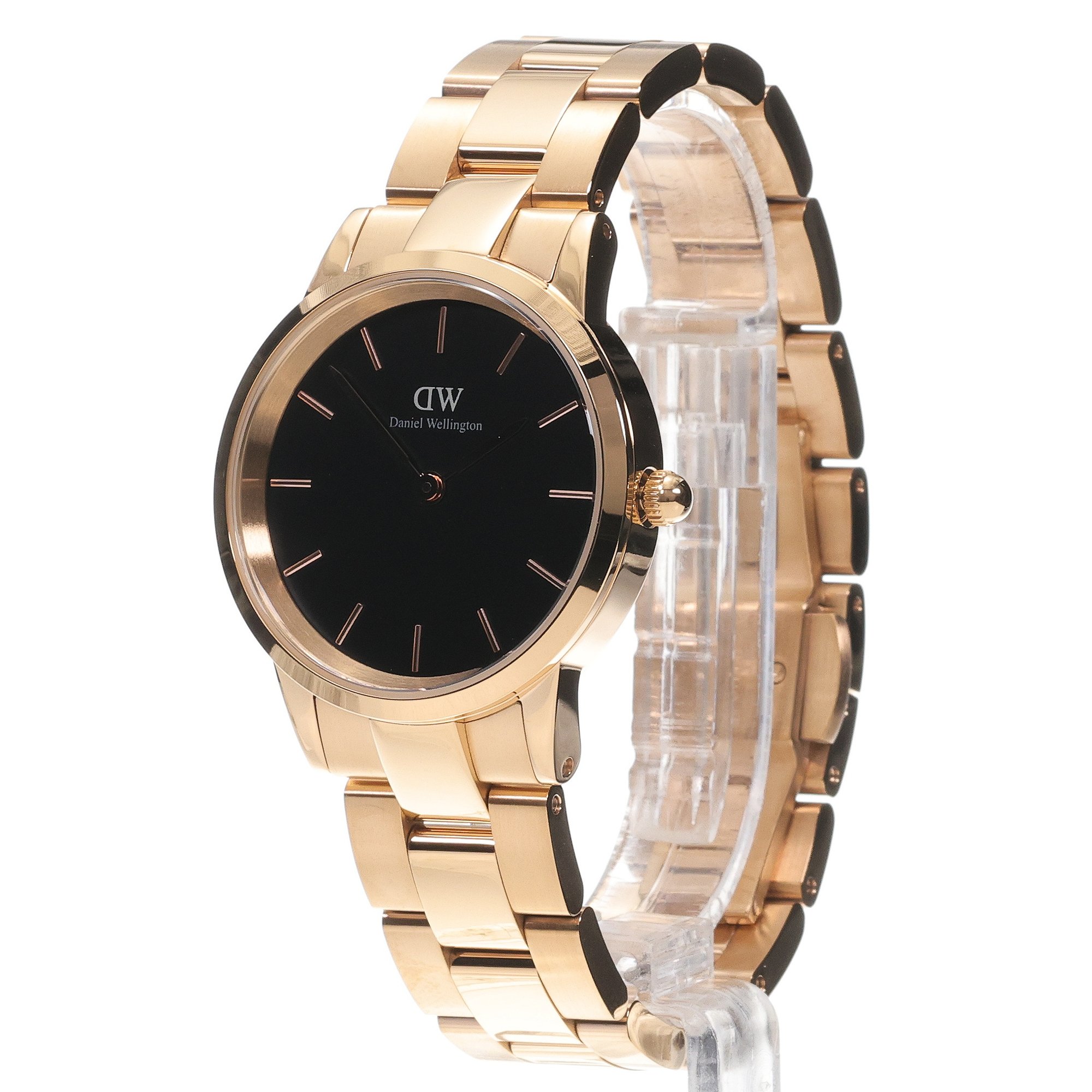 zegarek Daniel Wellington DW00100212 Iconic Link 32mm Black Iconic mineralne - miniatura 2