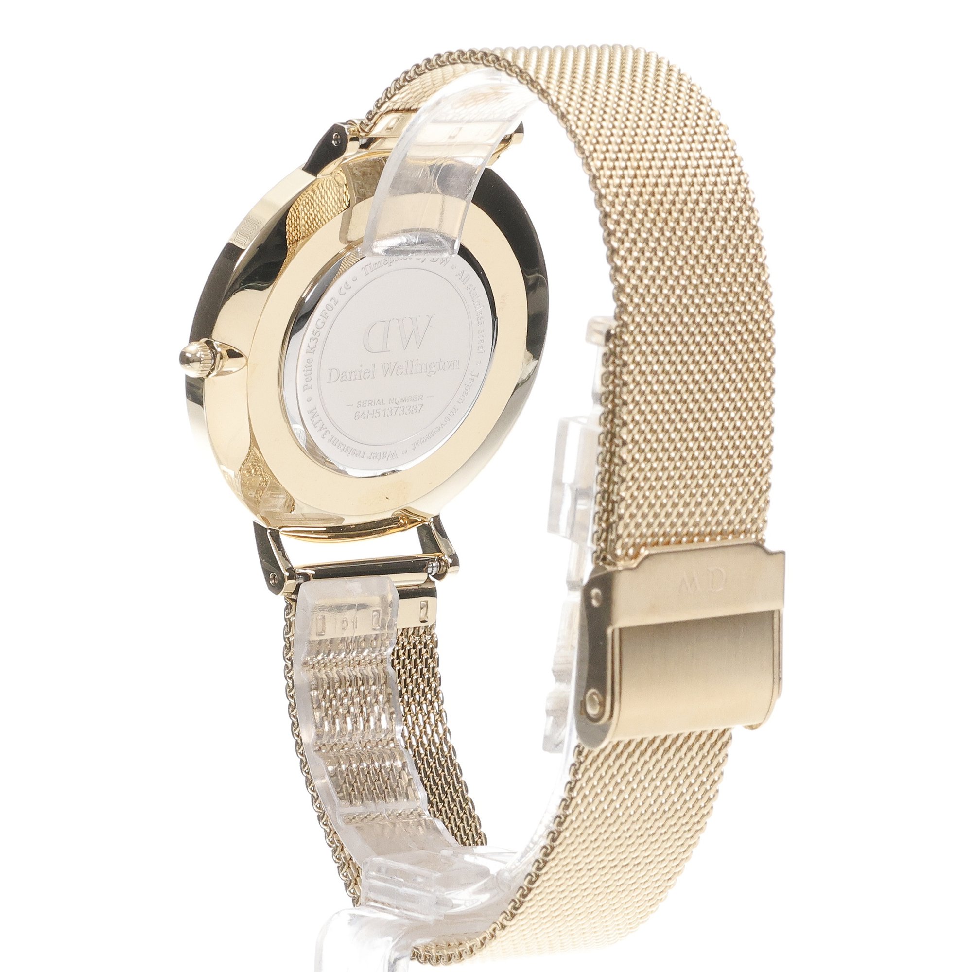 zegarek Daniel Wellington DW00100481 kwarcowy damski Petite Petite Emerald Gold 36mm - miniatura 4