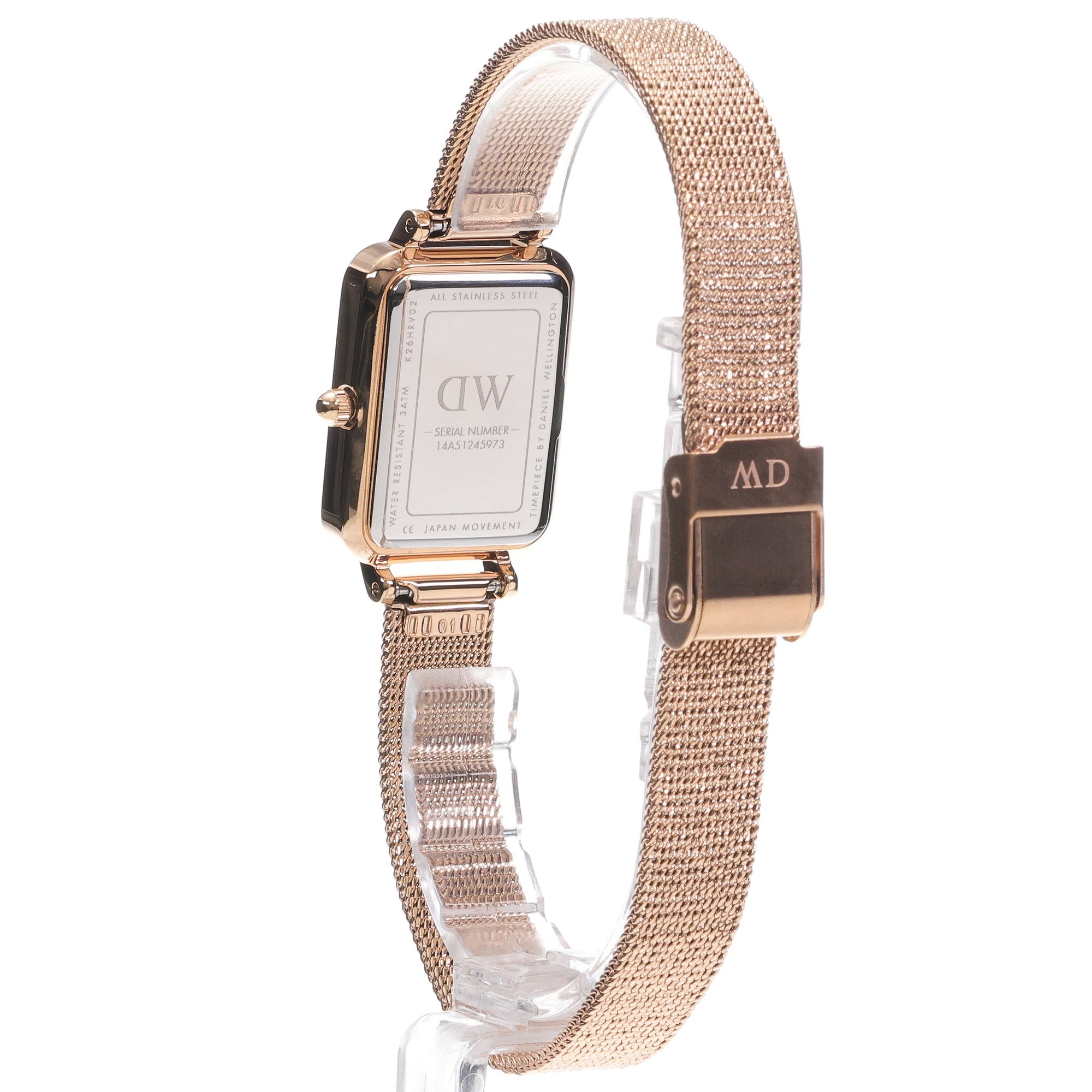 zegarek Daniel Wellington DW00100510 kwarcowy damski Quadro Quadro Pressed Melrose Pearl 20mm - miniatura 4