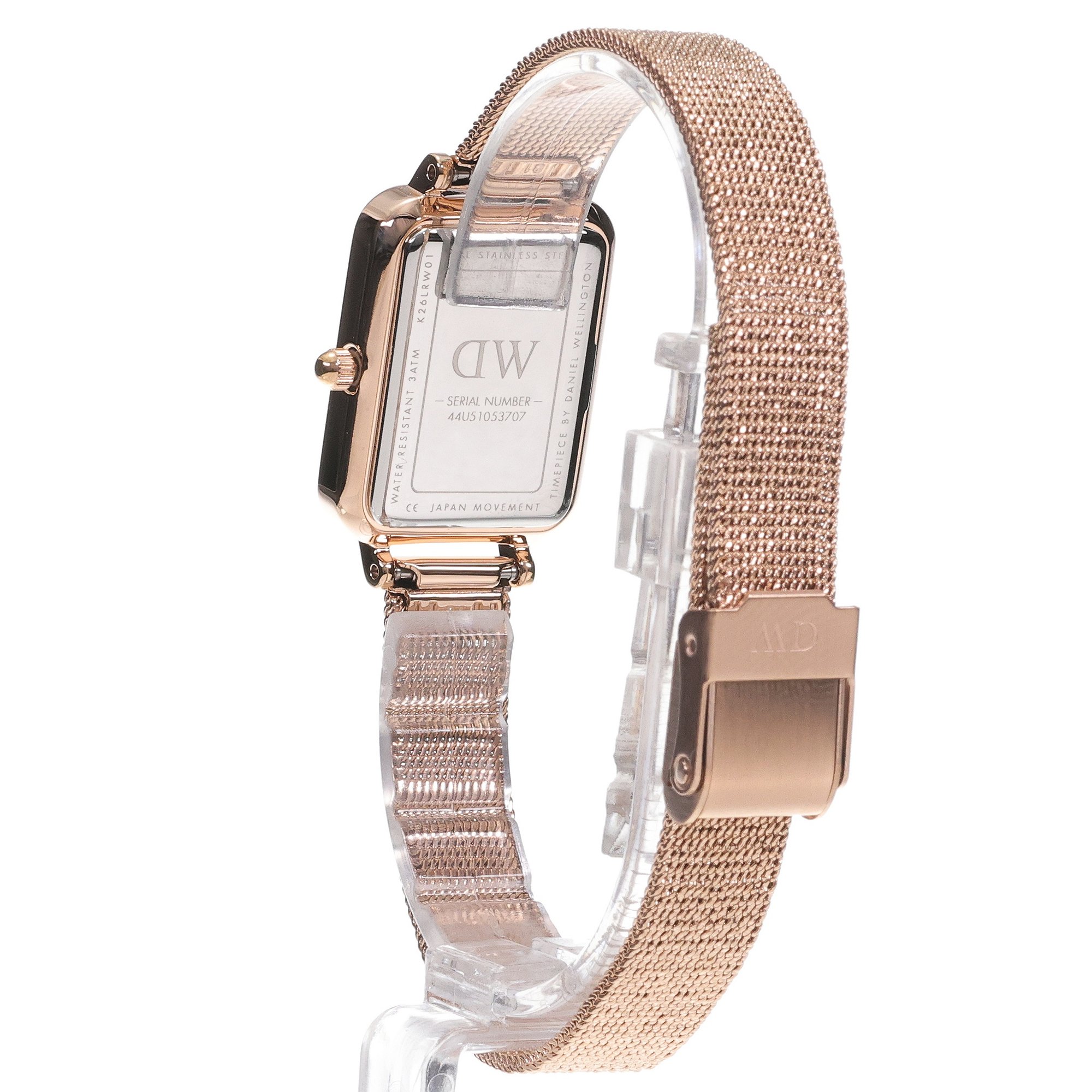zegarek Daniel Wellington DW00100527 kwarcowy damski Petite Quadro Lumine Pressed Melrose - miniatura 4
