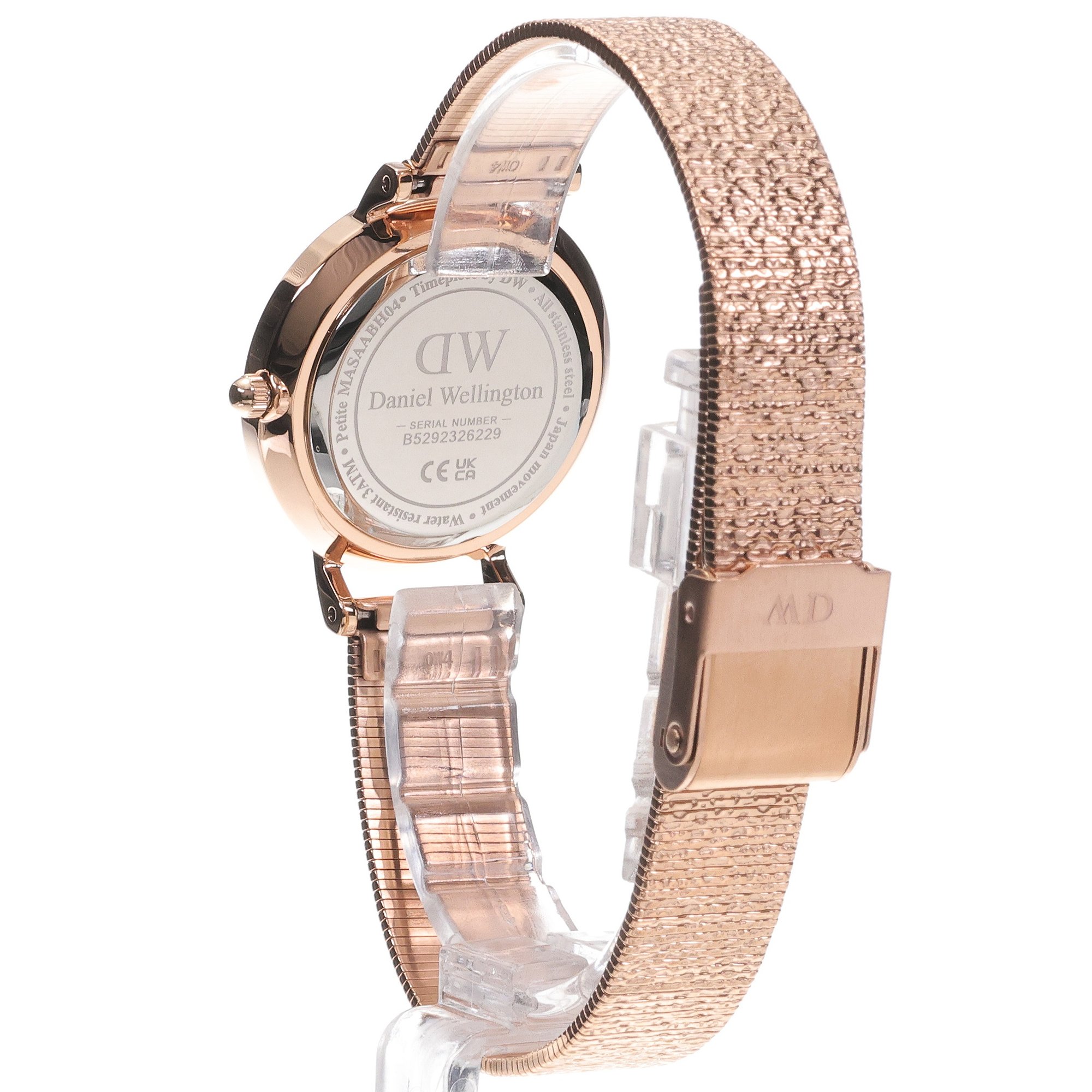 zegarek Daniel Wellington DW00100591 kwarcowy damski Petite Petite Lumine Pressed Piano Rose Gold 28mm - miniatura 4