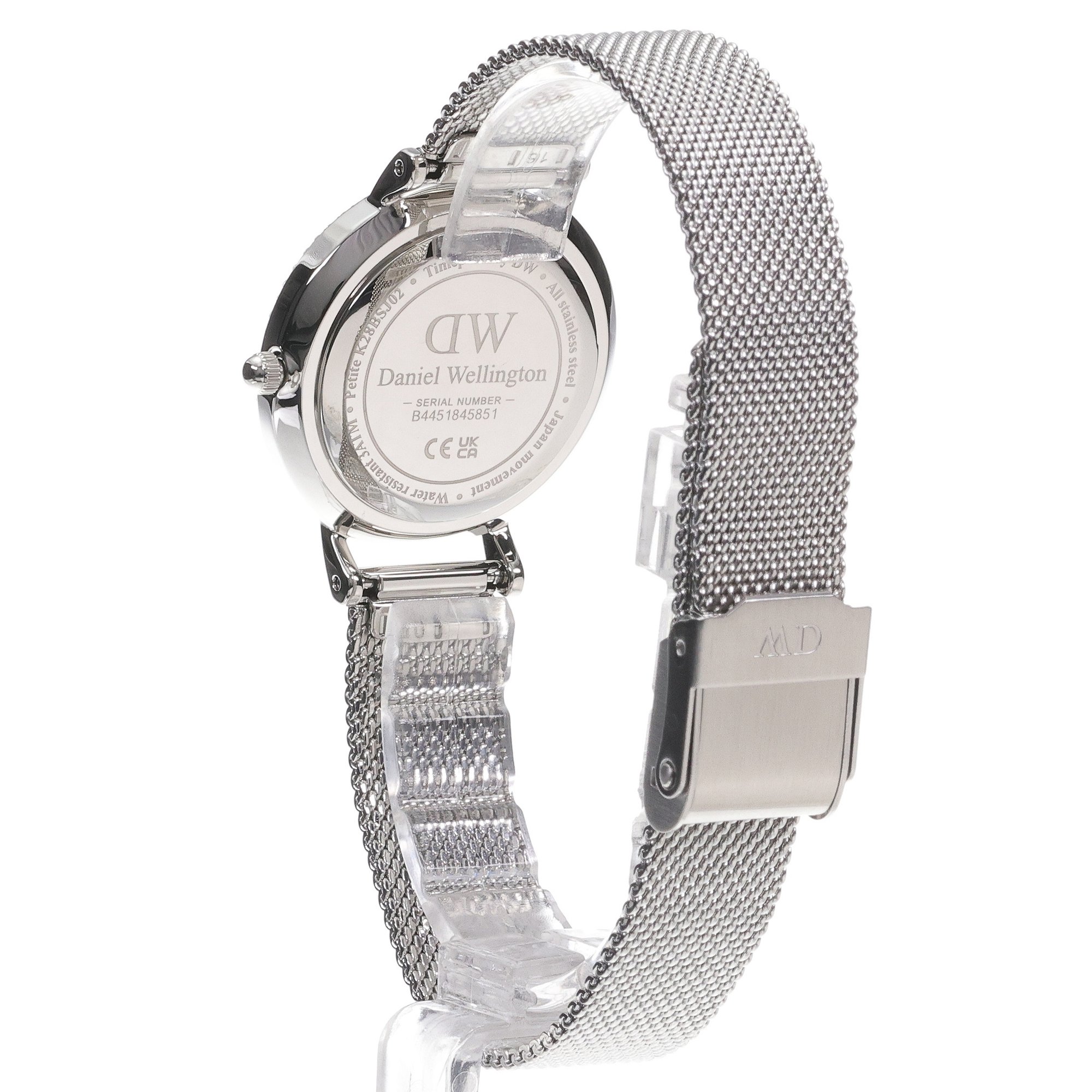 zegarek Daniel Wellington DW00100661 kwarcowy damski Petite Lumine Bezel Sterling Black MOP 28 mm - miniatura 4