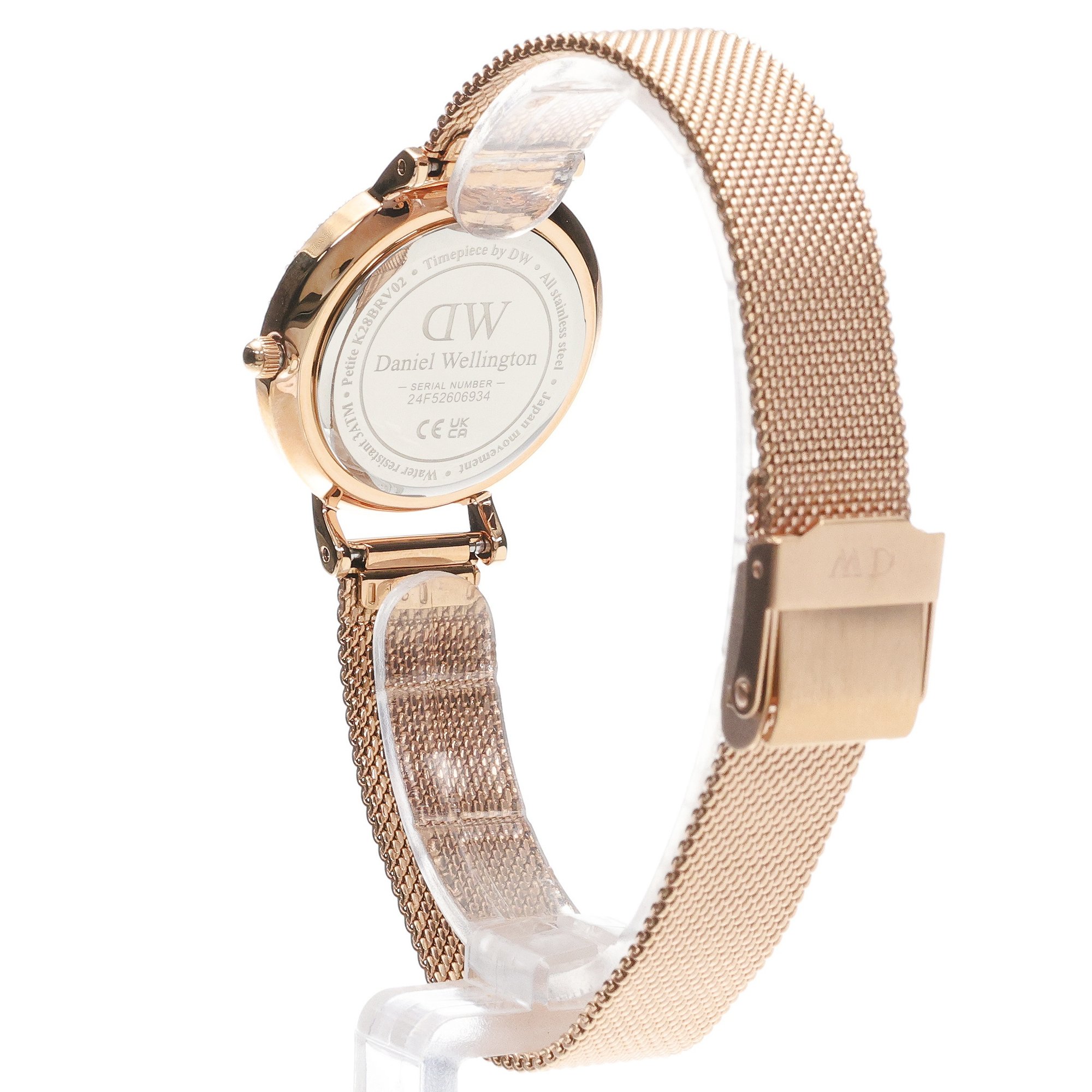zegarek Daniel Wellington DW00100663 kwarcowy damski Petite Petite Lumine Bezel Melrose Pink MOP 28 mm - miniatura 4