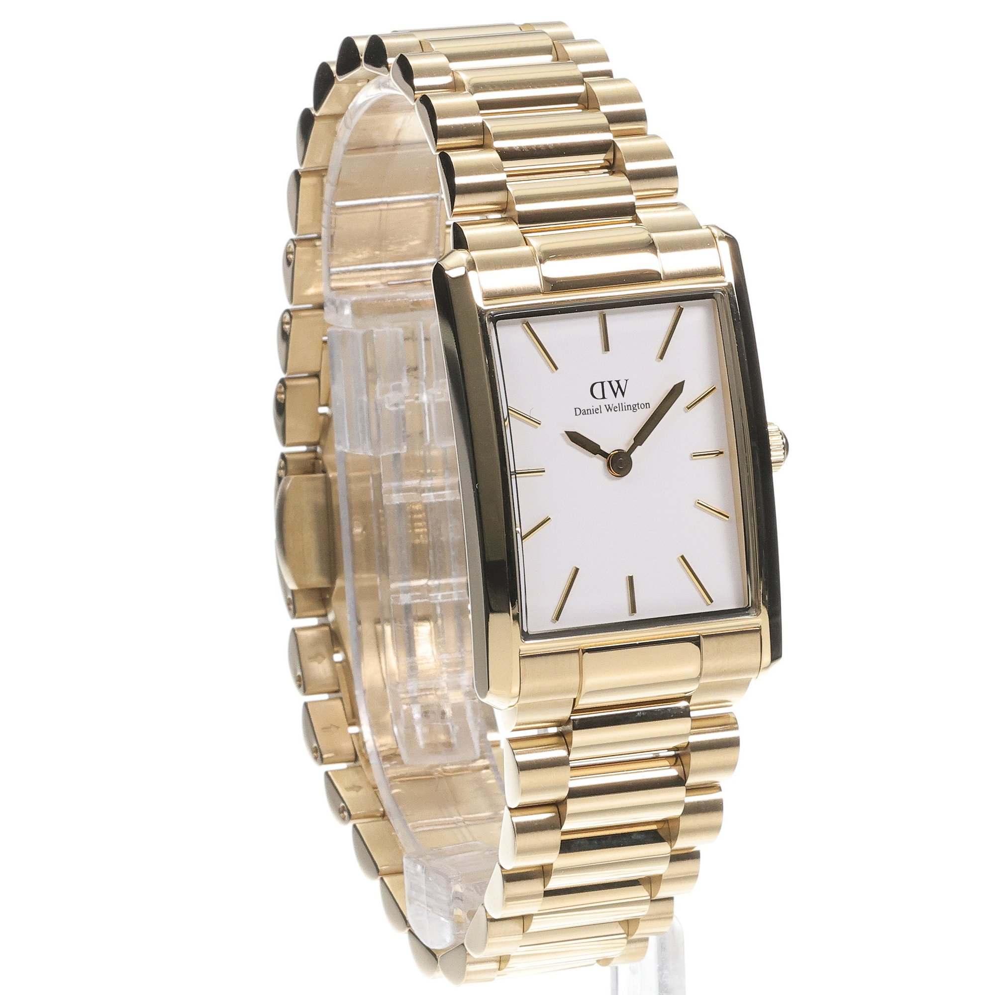 zegarek Daniel Wellington DW00100703 kwarcowy damski Bound Bound 9-Link Gold 24mm - miniatura 3
