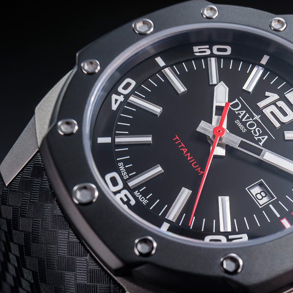 Davosa 161.561.55 TITANIUM zegarek klasyczny Performance - miniatura 5
