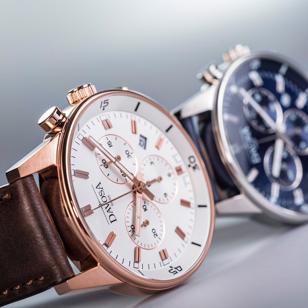 zegarek Davosa 162.493.95 VIREO CHRONOGRAPH męski z chronograf Executive - miniatura 3