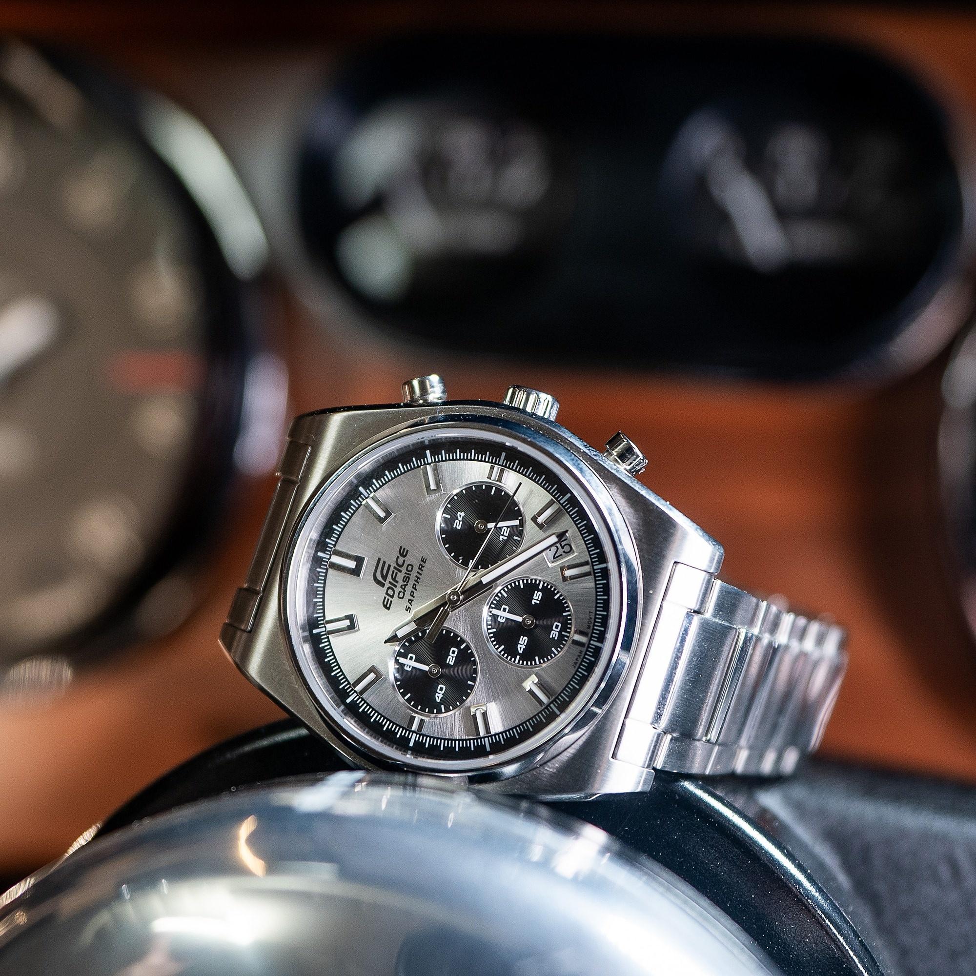 zegarek EDIFICE EFB-730D-7AVUEF Chronograph Edifice szafirowe - miniatura 9