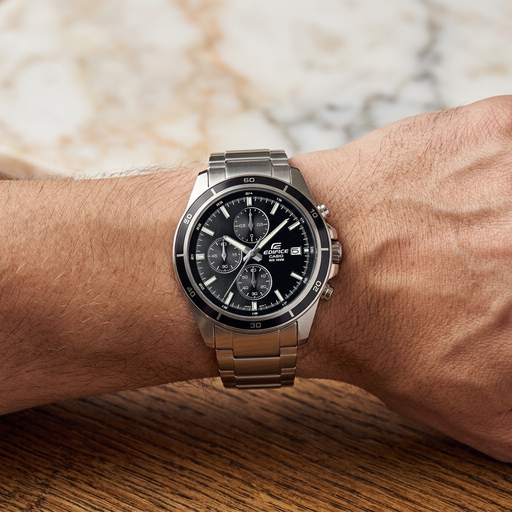zegarek EDIFICE EFR-526D-1AVUEF męski z chronograf EDIFICE Momentum - miniatura 3