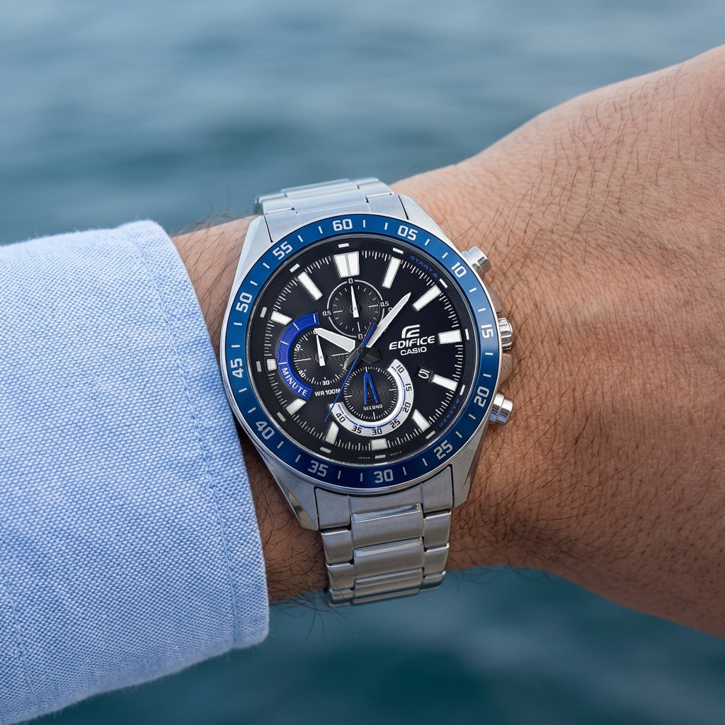 zegarek EDIFICE EFV-620D-1A2VUEF męski z chronograf EDIFICE Momentum - miniatura 3