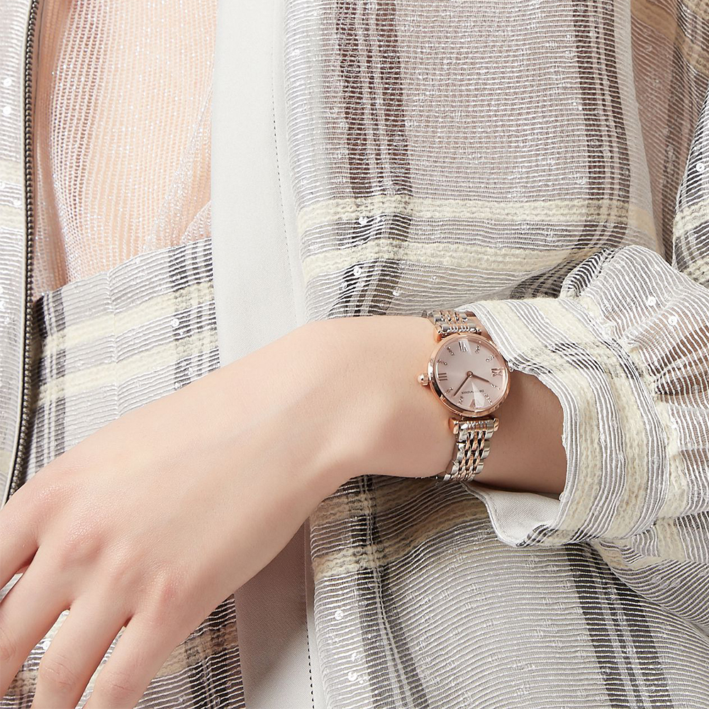 Emporio Armani AR11223 zegarek różowe złoto klasyczny Ladies bransoleta - miniatura 5