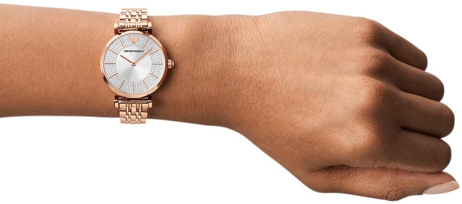 zegarek Emporio Armani AR11446 różowe złoto Gianni - miniatura 6