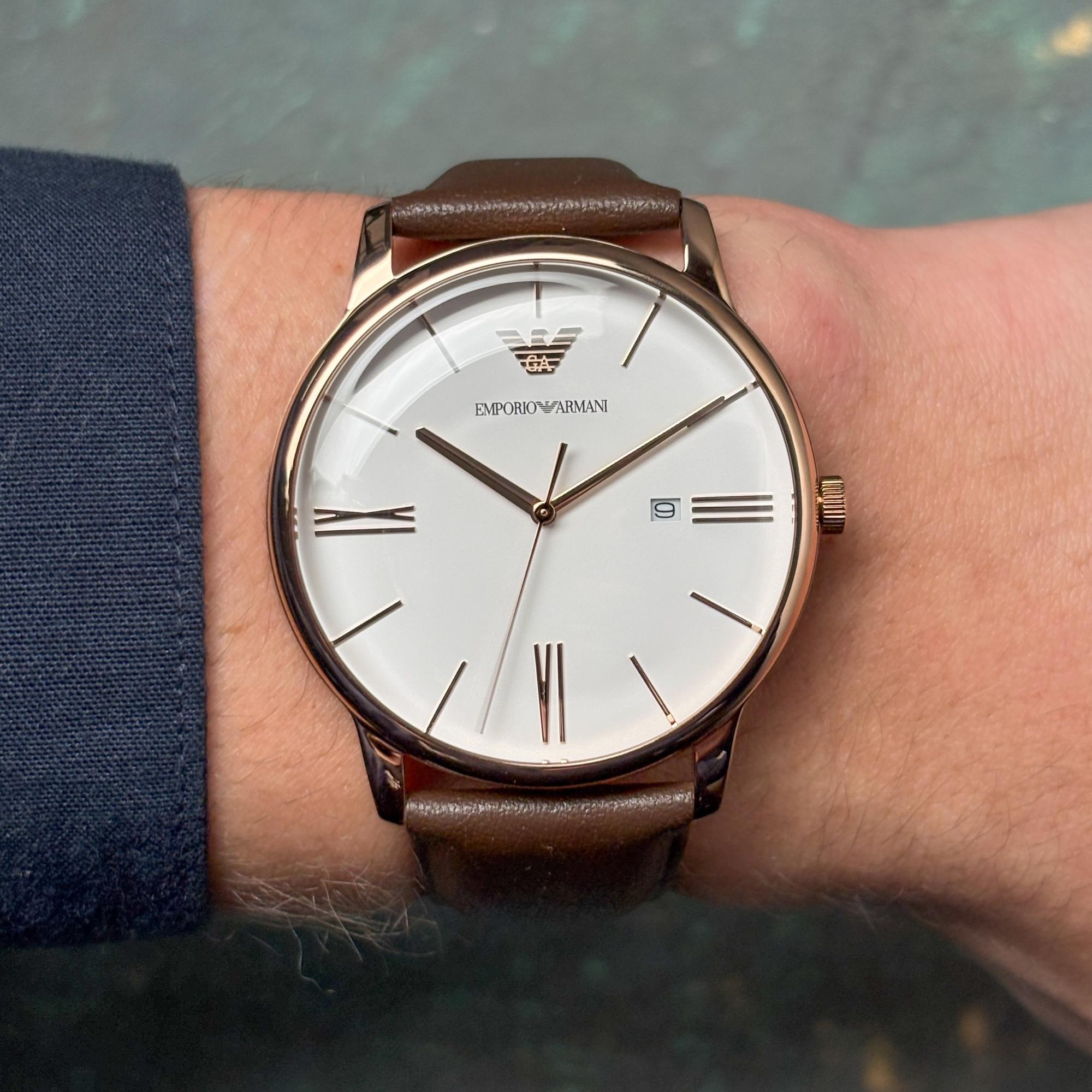 zegarek Emporio Armani AR11572 różowe złoto Classics - miniatura 9