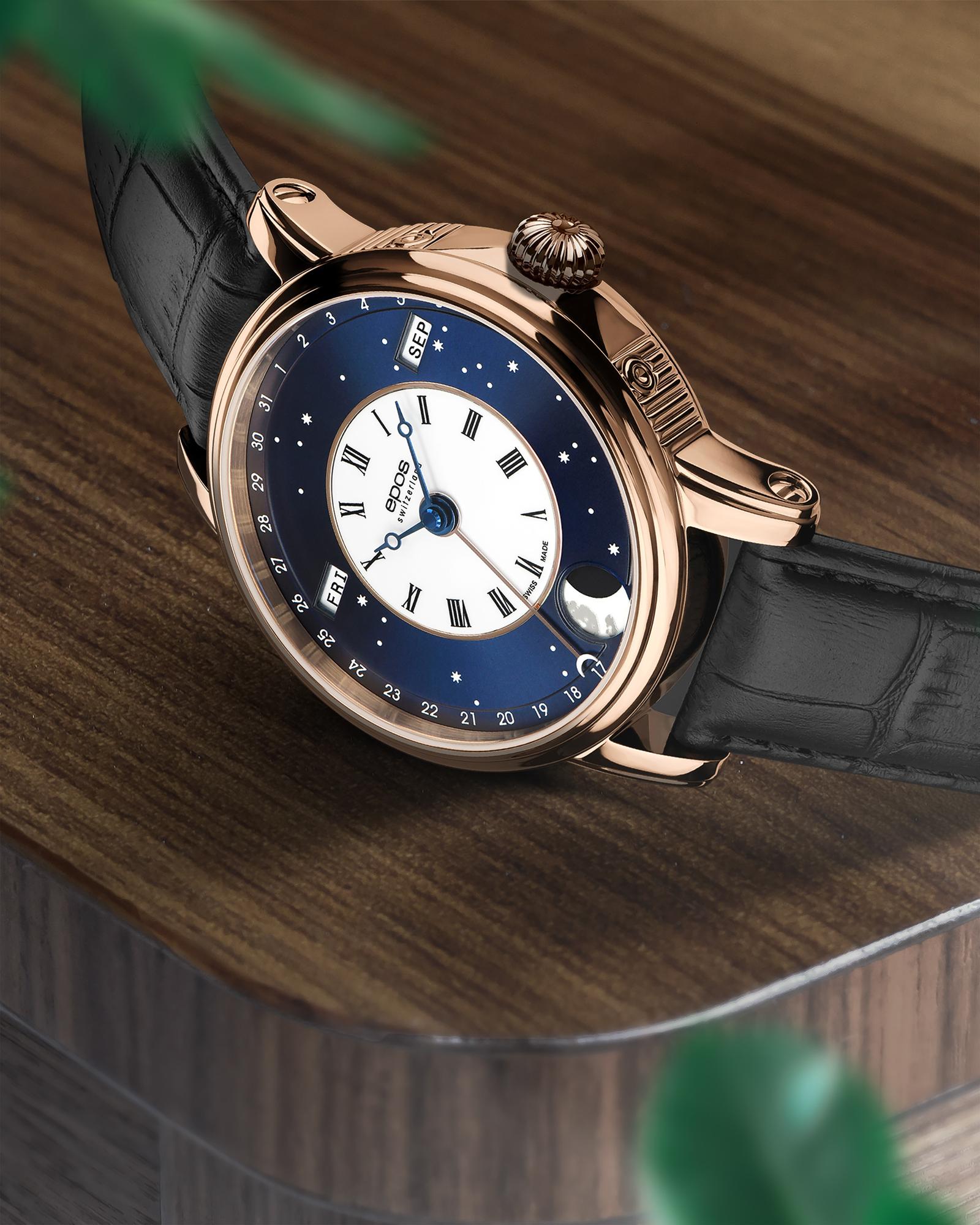 zegarek Epos 3439322242625 automatyczny męski Oeuvre DArt Oeuvre DArt 3439 V-Style - miniatura 5