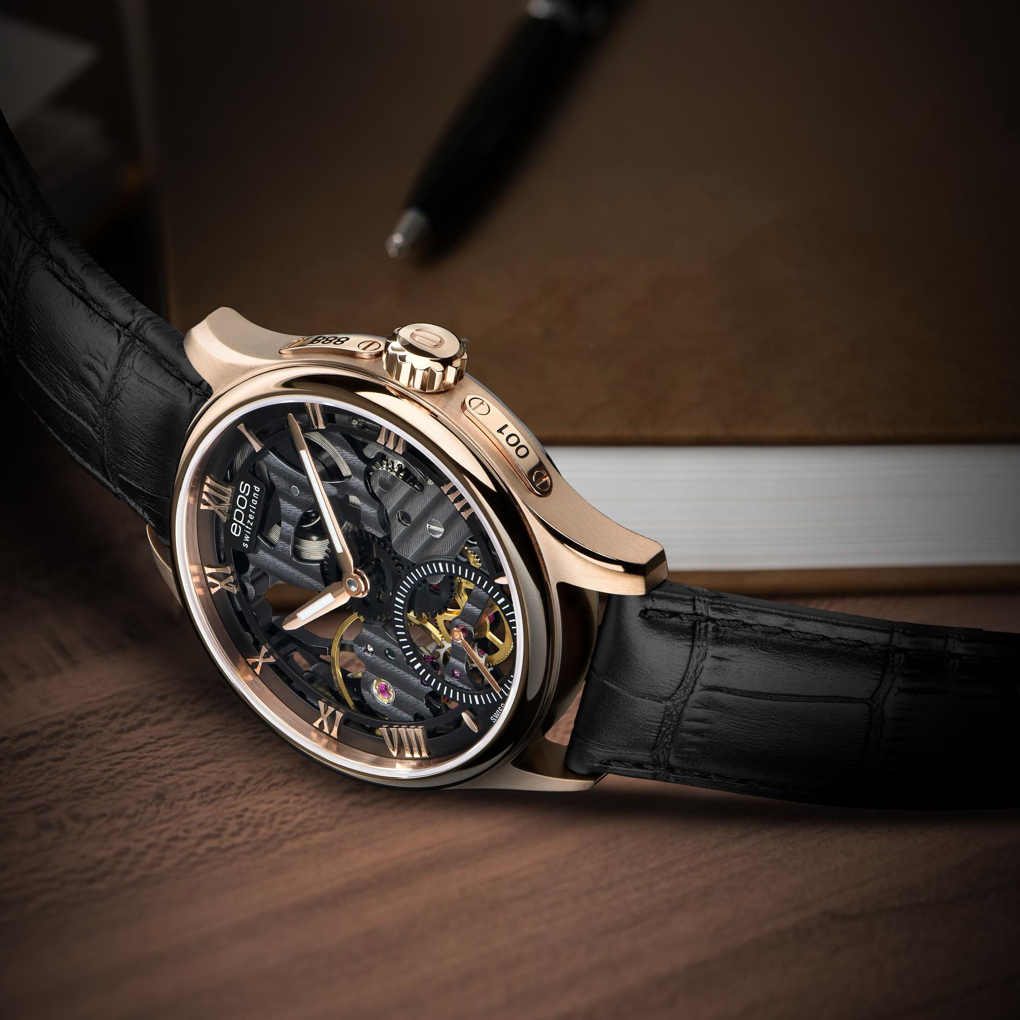 zegarek Epos 3500169242525 mechaniczny męski Originale Originale 3500 SK Limited Edition - miniatura 6