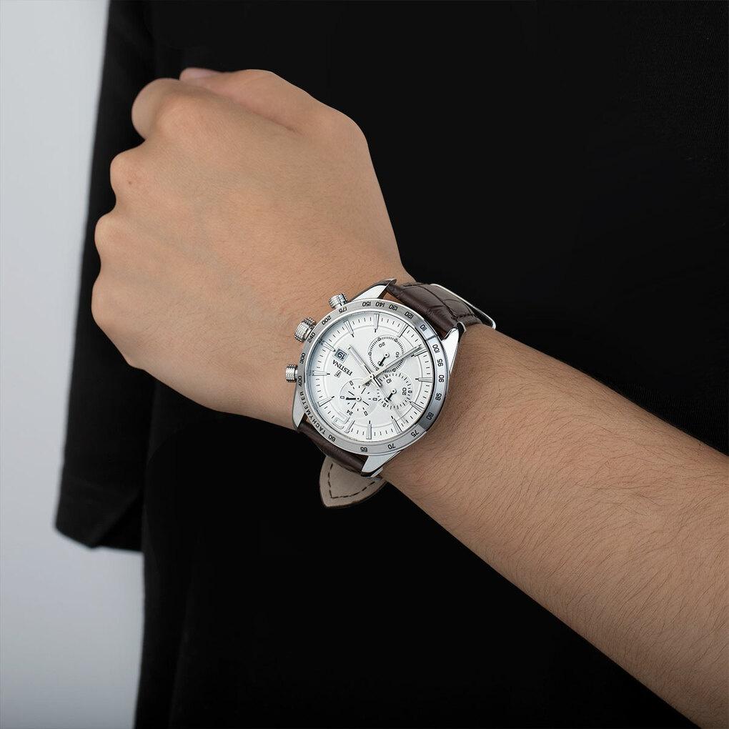 zegarek Festina F16760-1 srebrny Chronograf - miniatura 7