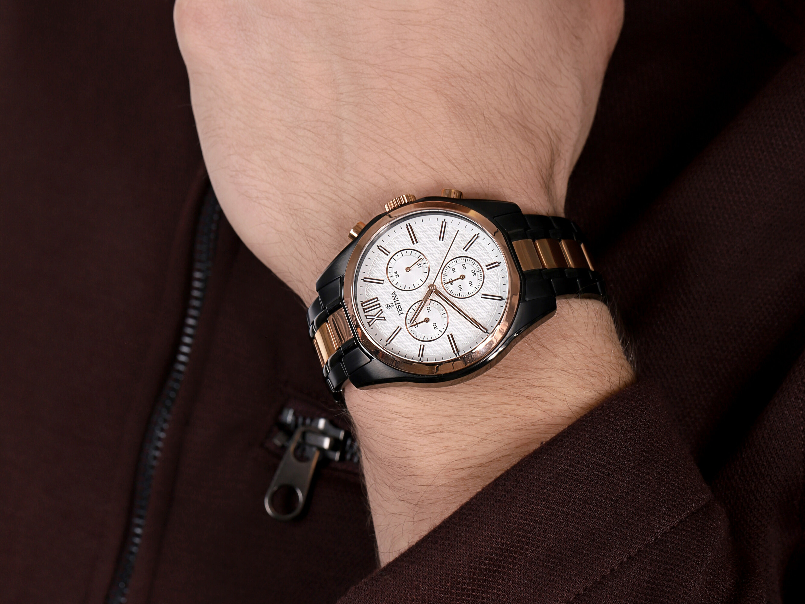 zegarek Festina F16856-1 Sport Chronograph męski z chronograf Chronograf - miniatura 5