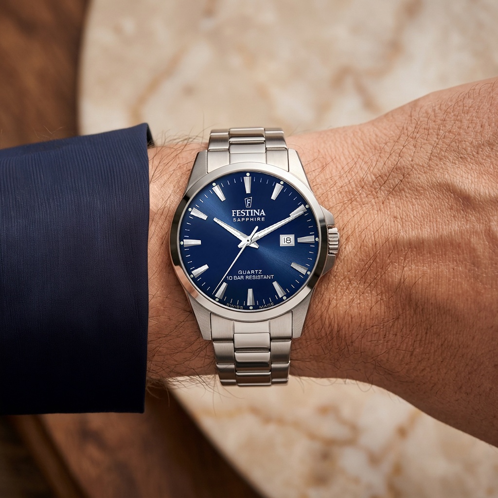 zegarek Festina F20024-3 srebrny Classic - miniatura 6