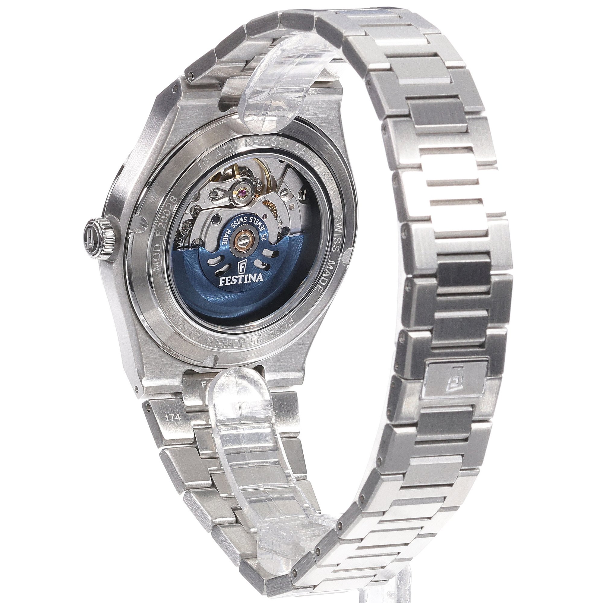zegarek Festina F20028-1 automatyczny męski Swiss Made Swiss Made - miniatura 4