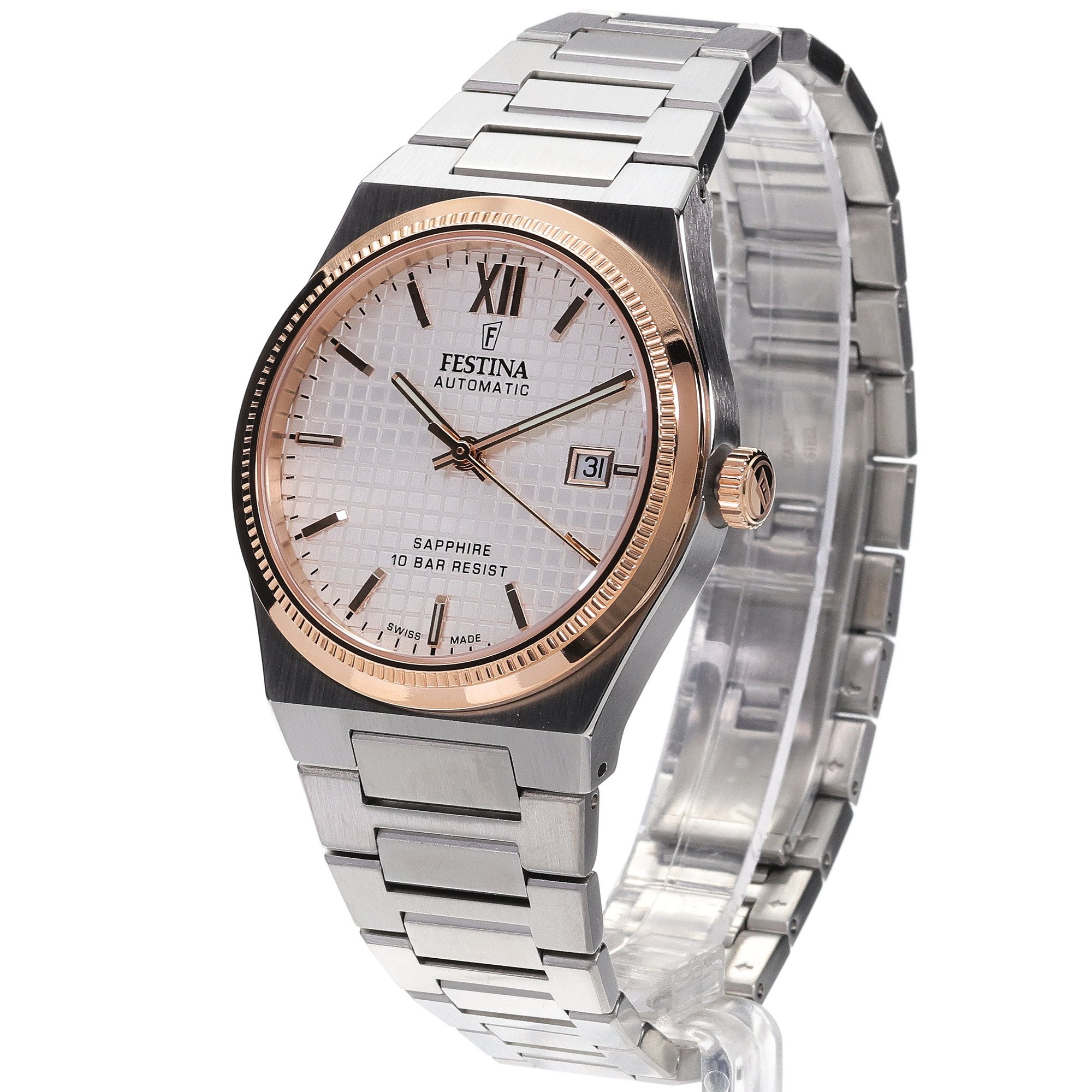 zegarek Festina F20030-1 srebrny Swiss Made - miniatura 2