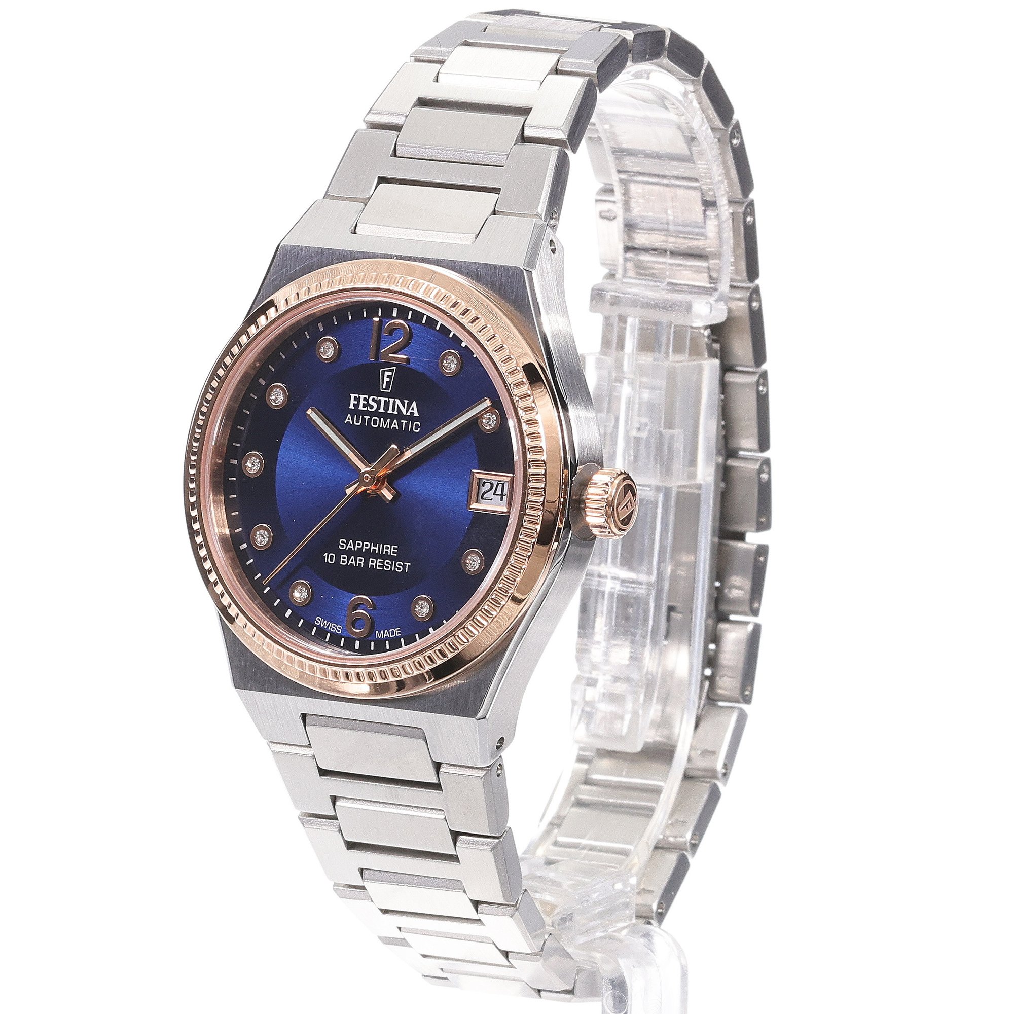 zegarek Festina F20031-2 srebrny Swiss Made - miniatura 2