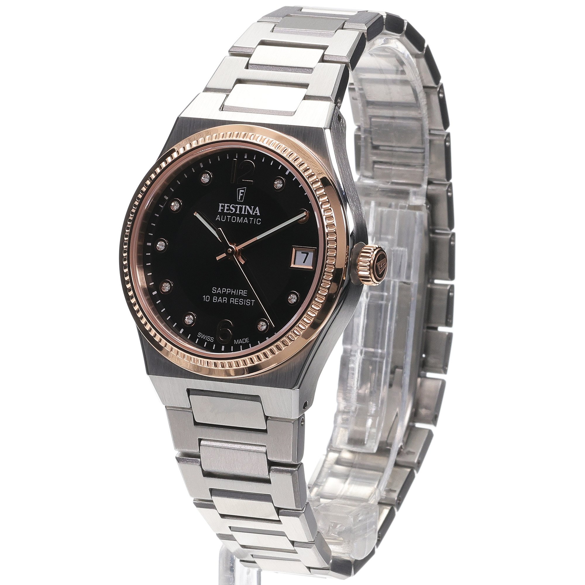 zegarek Festina F20031-3 srebrny Swiss Made - miniatura 2