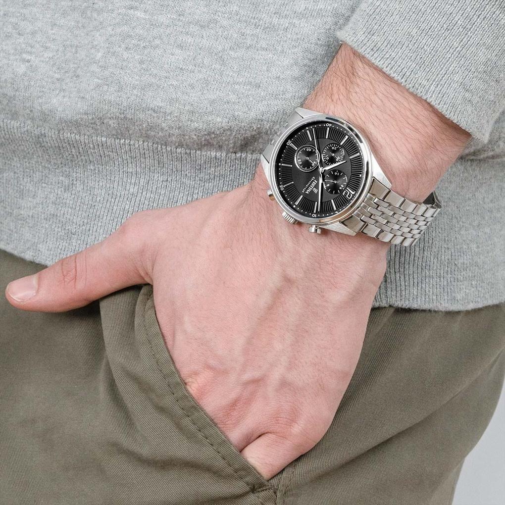 zegarek Festina F20285-4 srebrny Chronograf - miniatura 5