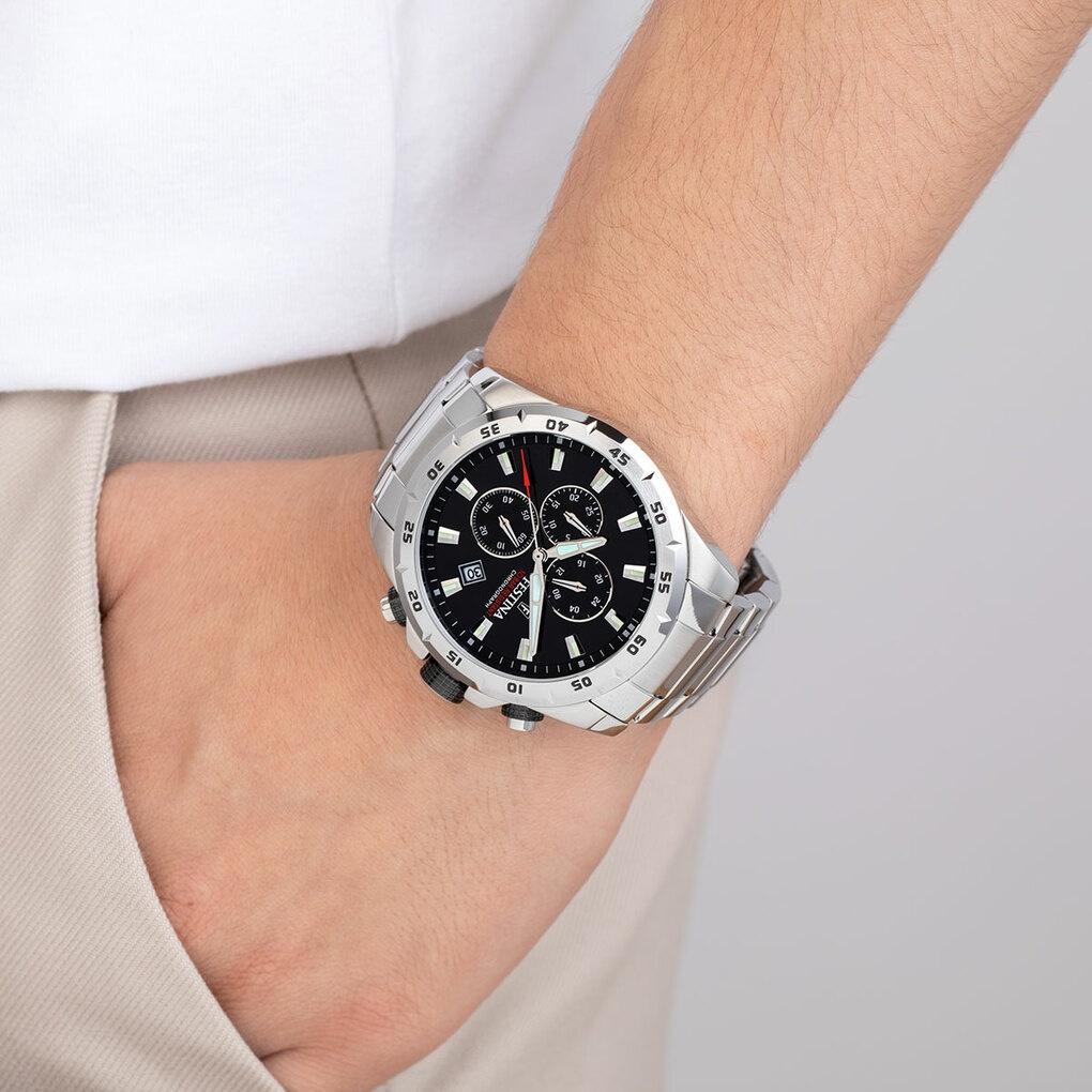 zegarek Festina F20463-4 srebrny Chronograf - miniatura 5