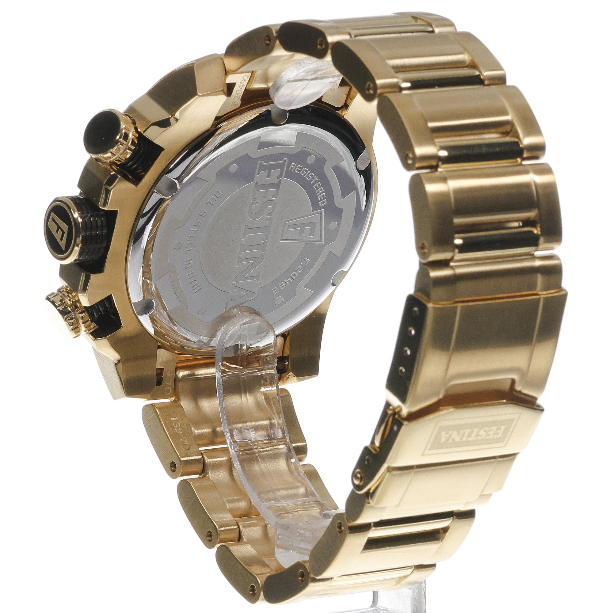 zegarek Festina F20492-4 złoty Chronograf - miniatura 4