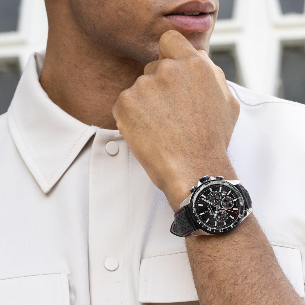 zegarek Festina F20561-4 srebrny Timeless Chronograph - miniatura 7