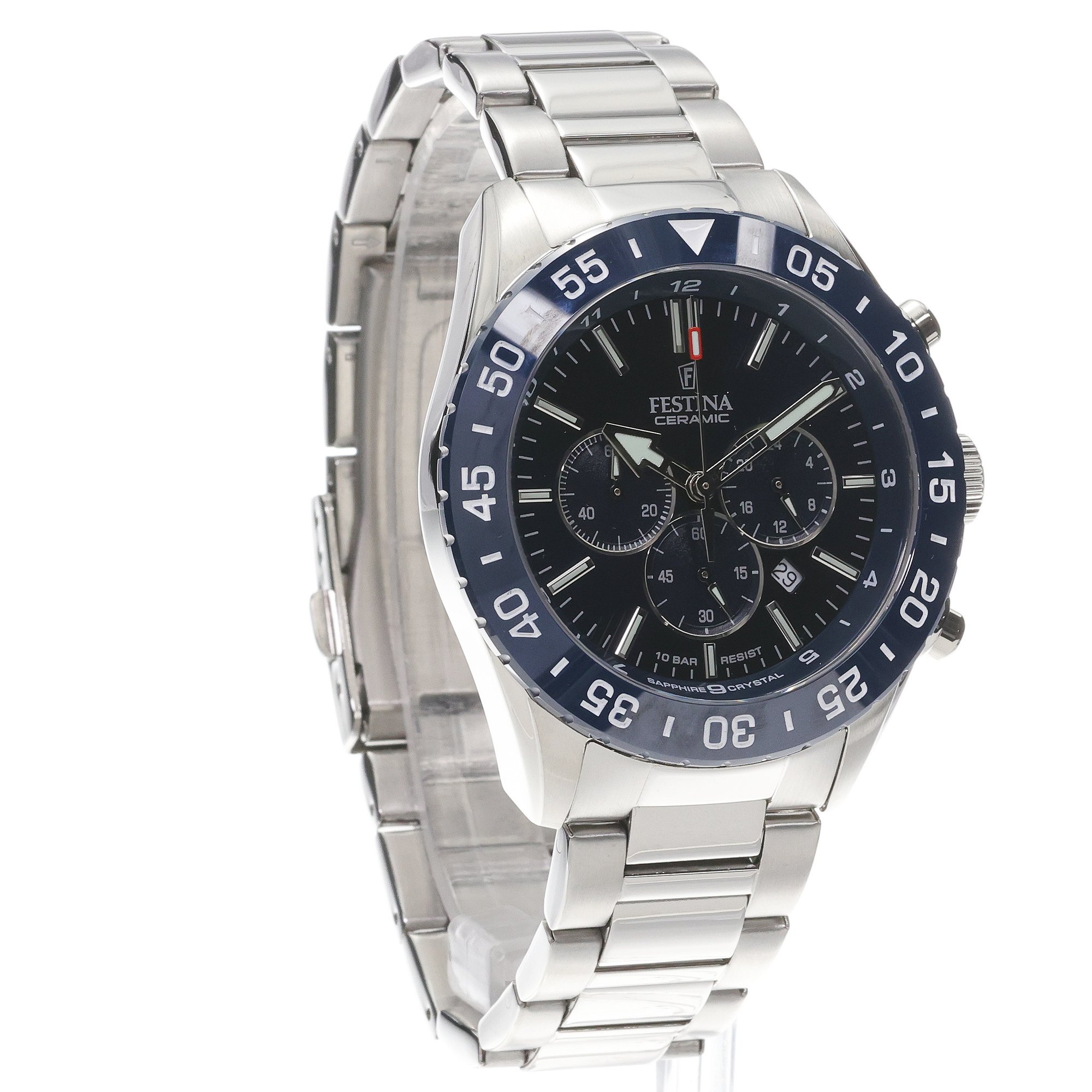 zegarek Festina F20575-2 Ceramic Chrono męski z chronograf Ceramic