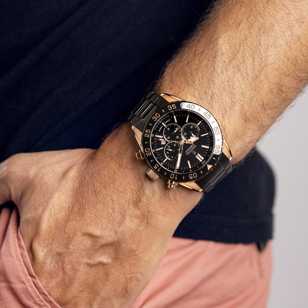 zegarek Festina F20578-1 różowe złoto Ceramic