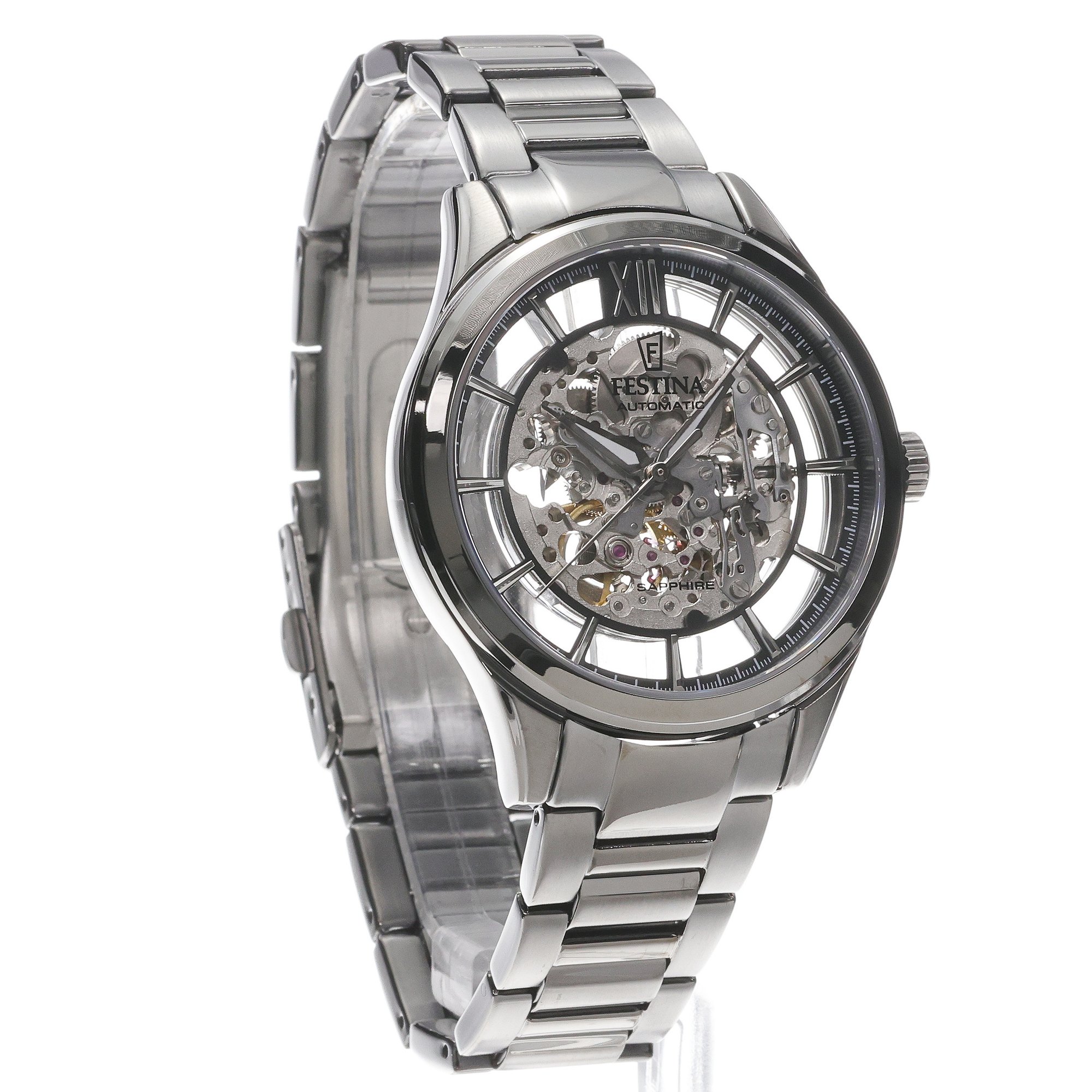 zegarek Festina F20632-1 automatyczny męski Automatic Automatic Skeleton Sapphire - miniatura 3