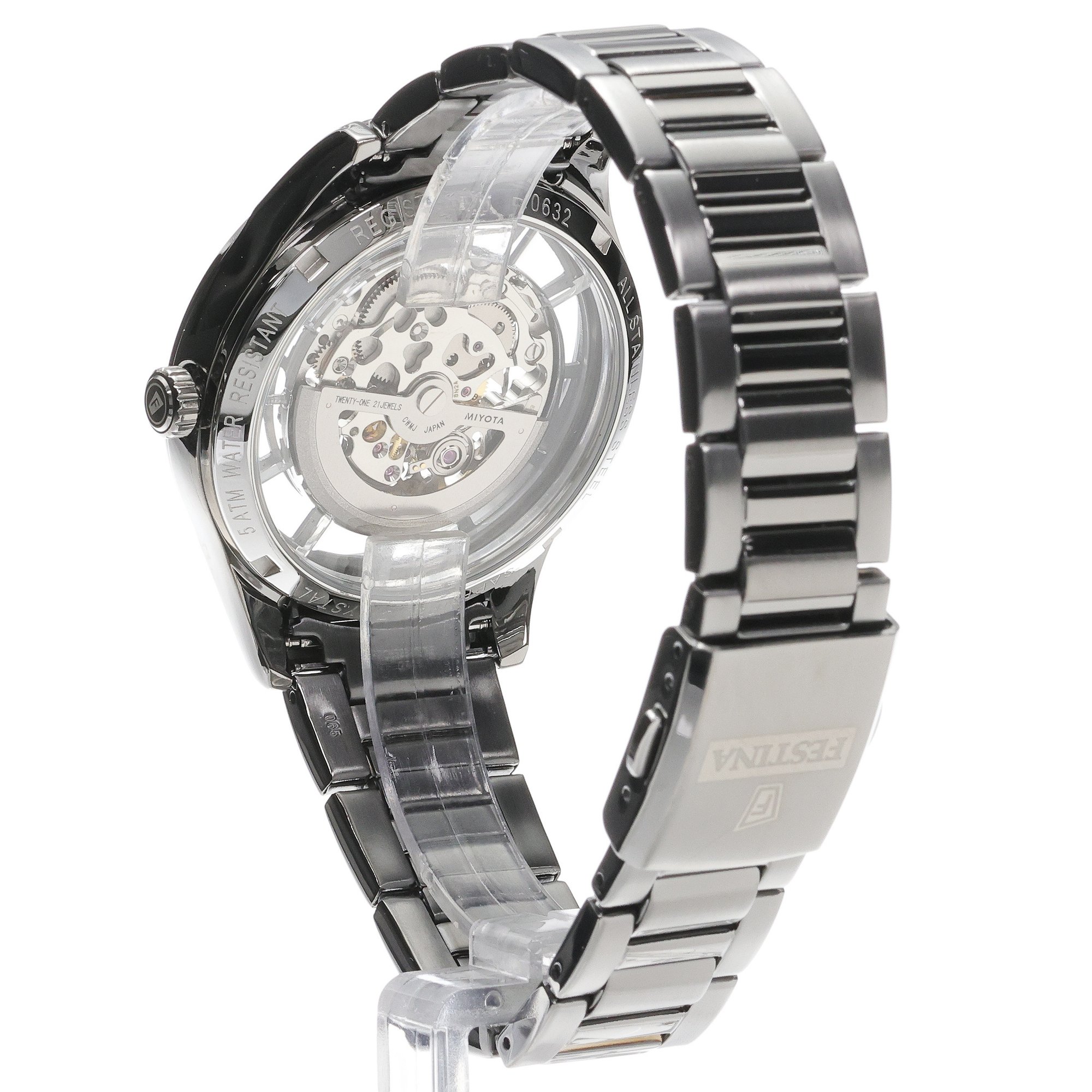 zegarek Festina F20632-1 czarny Automatic - miniatura 4