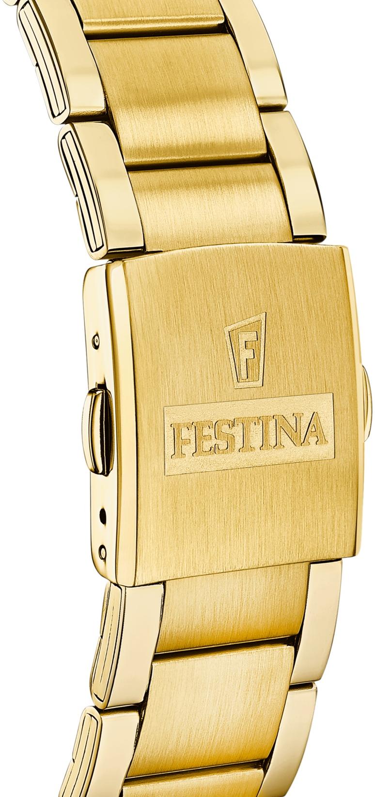 zegarek Festina F20633-3 złoty Chronograf - miniatura 7