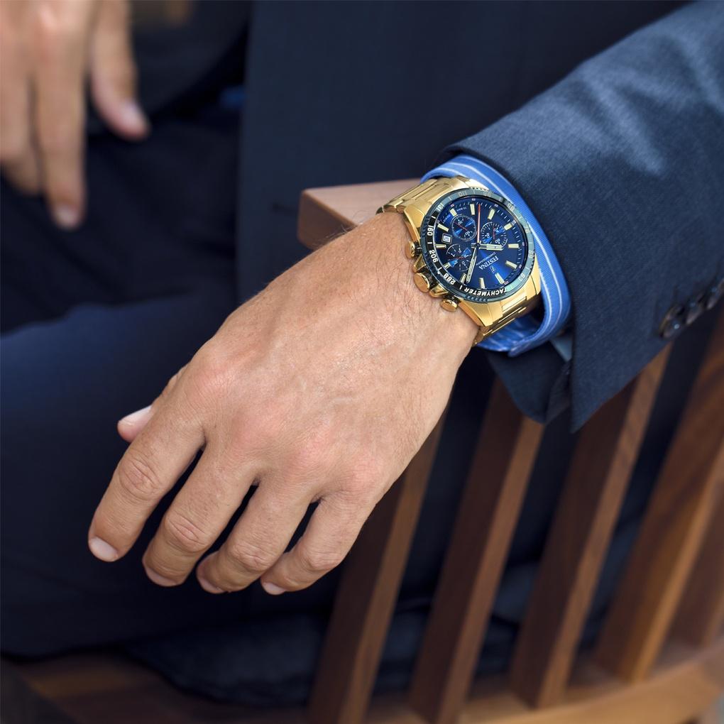 zegarek Festina F20634-3 Chronograph męski z tachometr Chronograf - miniatura 3