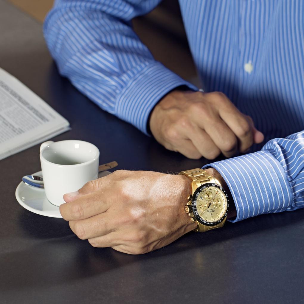 zegarek Festina F20634-6 Chronograph męski z tachometr Chronograf - miniatura 3