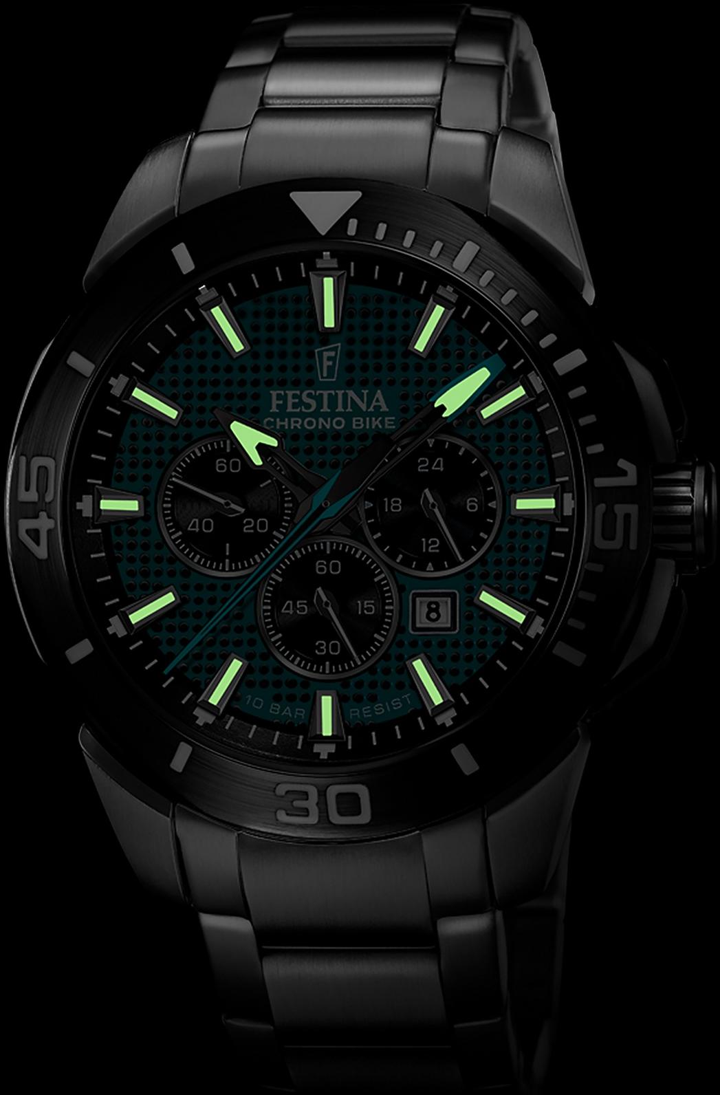 zegarek Festina F20641-3 srebrny Chrono Bike - miniatura 7