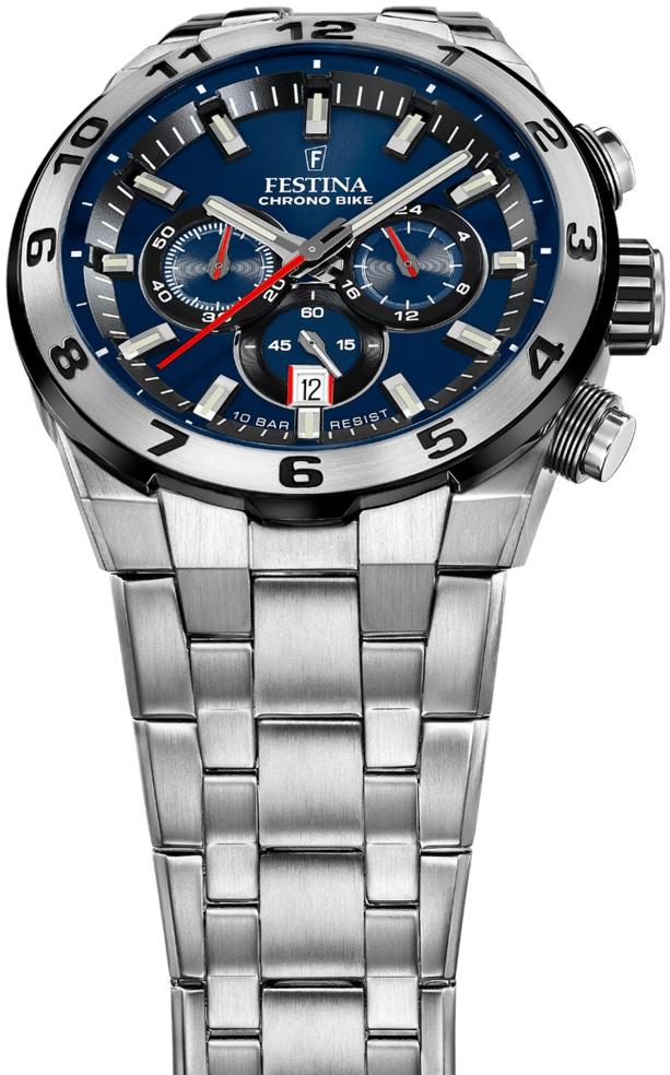 zegarek Festina F20670-1 srebrny Chrono Bike - miniatura 7