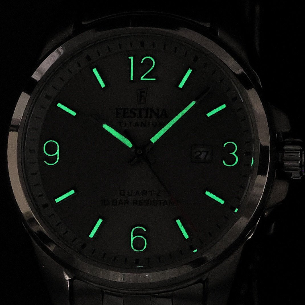 zegarek Festina F20697-2 kwarcowy damski Titanium - miniatura 5