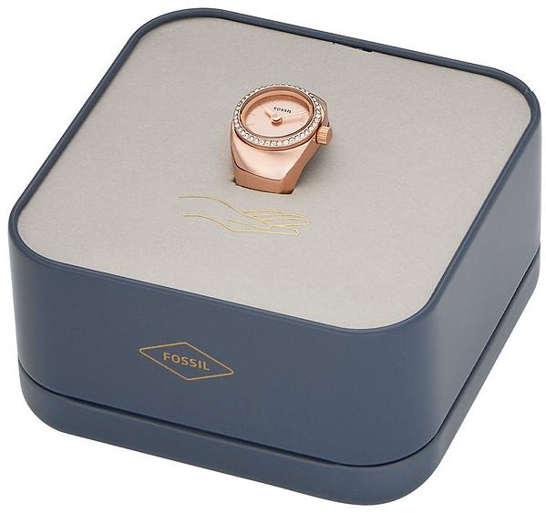 zegarek Fossil ES5320 kwarcowy damski Fossil Ring Rose Gold Stainless Steel 15mm - miniatura 6